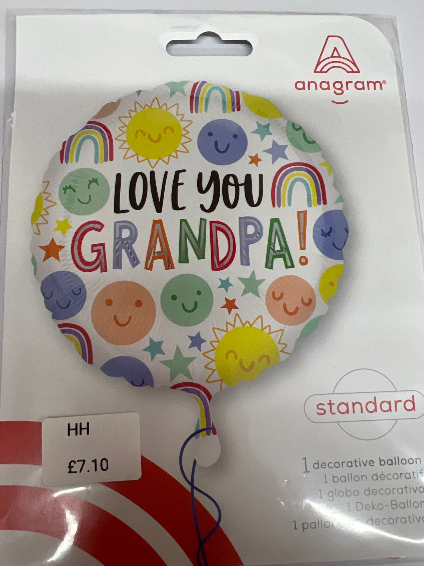 Love you grandpa helium balloon