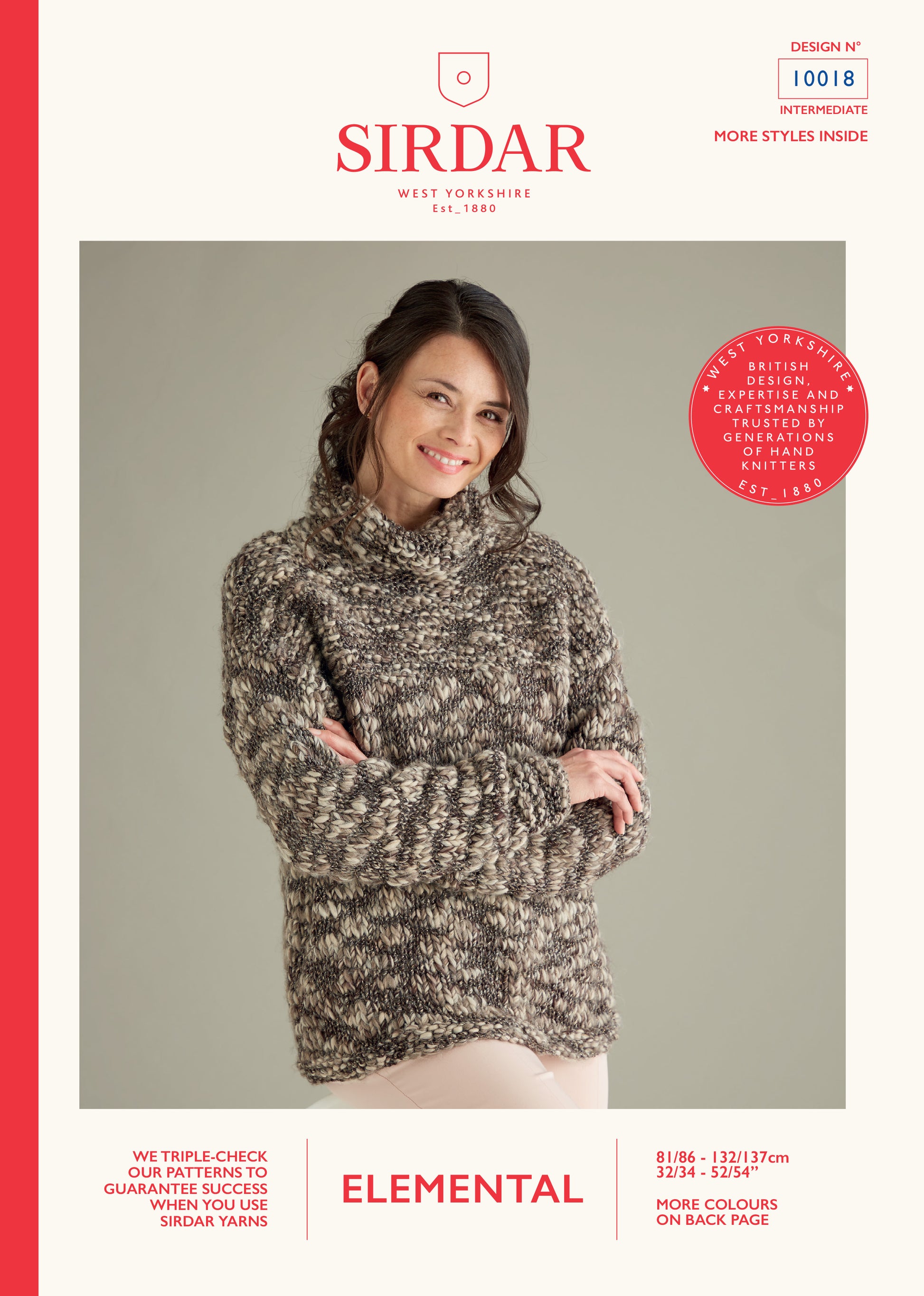 Sirdar Pattern 10018 - Sirdar Elemental Super chunky - Product image