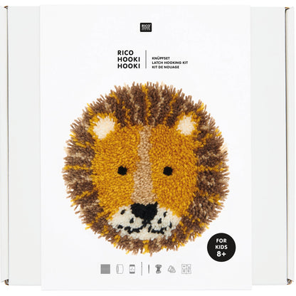Rico Hooki Hooki Knotting Set Wall Hanging Lion
