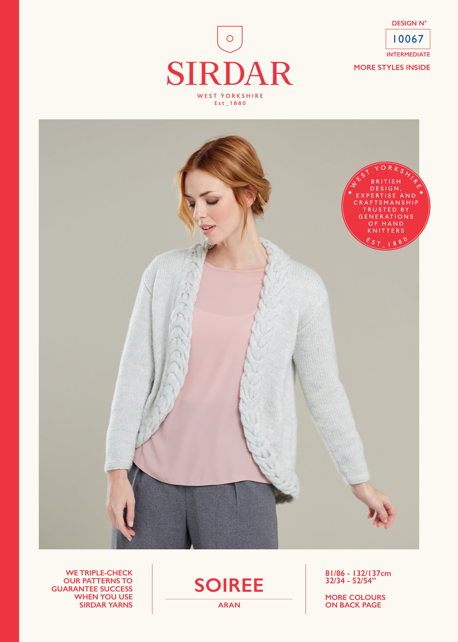 Sirdar Pattern 10067 - Sirdar Soiree aran - Product image
