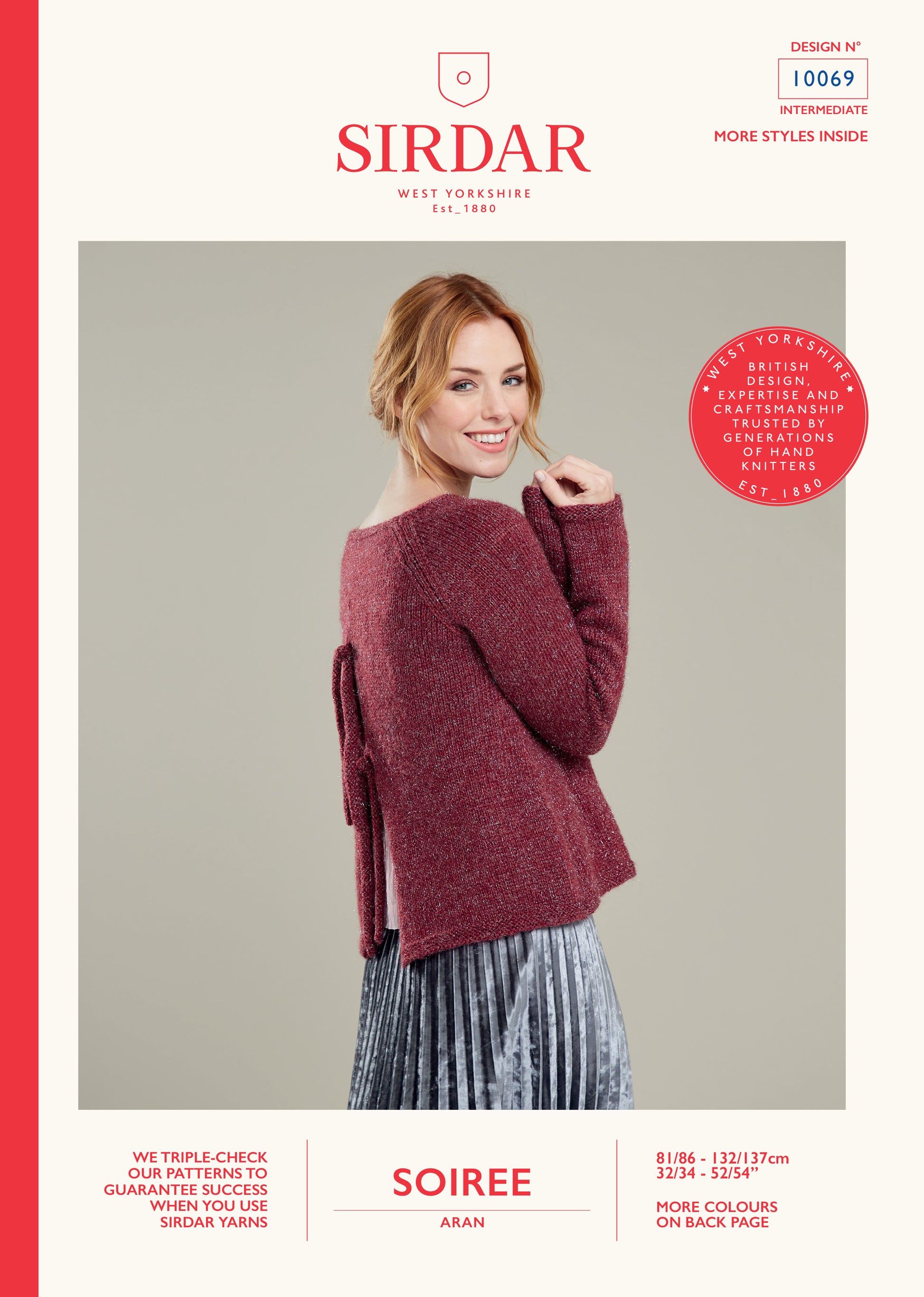 Sirdar Pattern 10069 - Sirdar Soiree aran - Product image