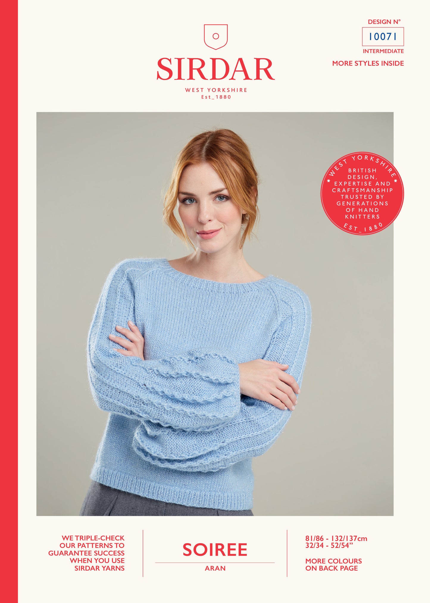 Sirdar Pattern 10071 - Sirdar Soiree aran - Product image