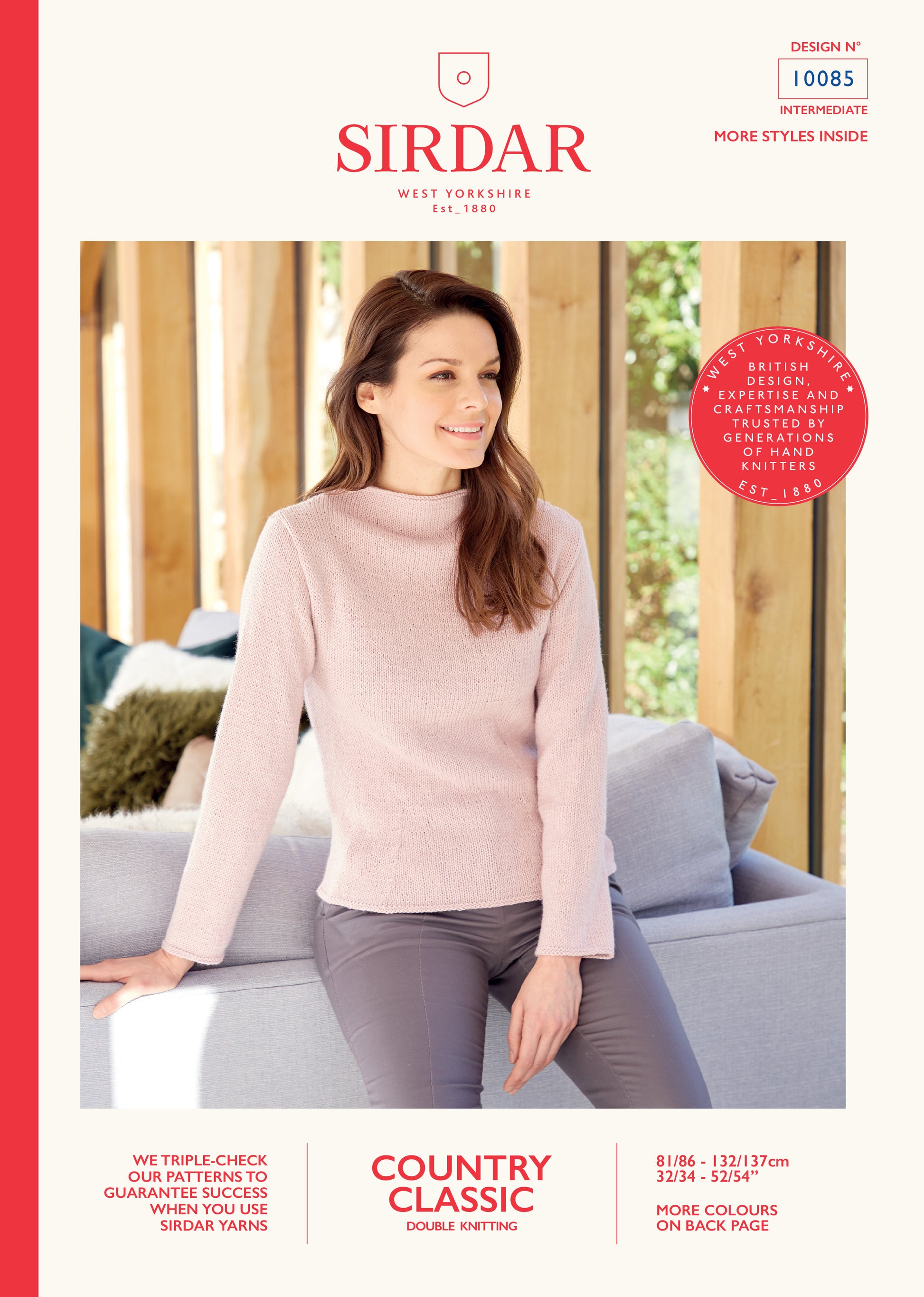 Sirdar Pattern 10085 - Sweater -Sirdar country classic DK - Product image
