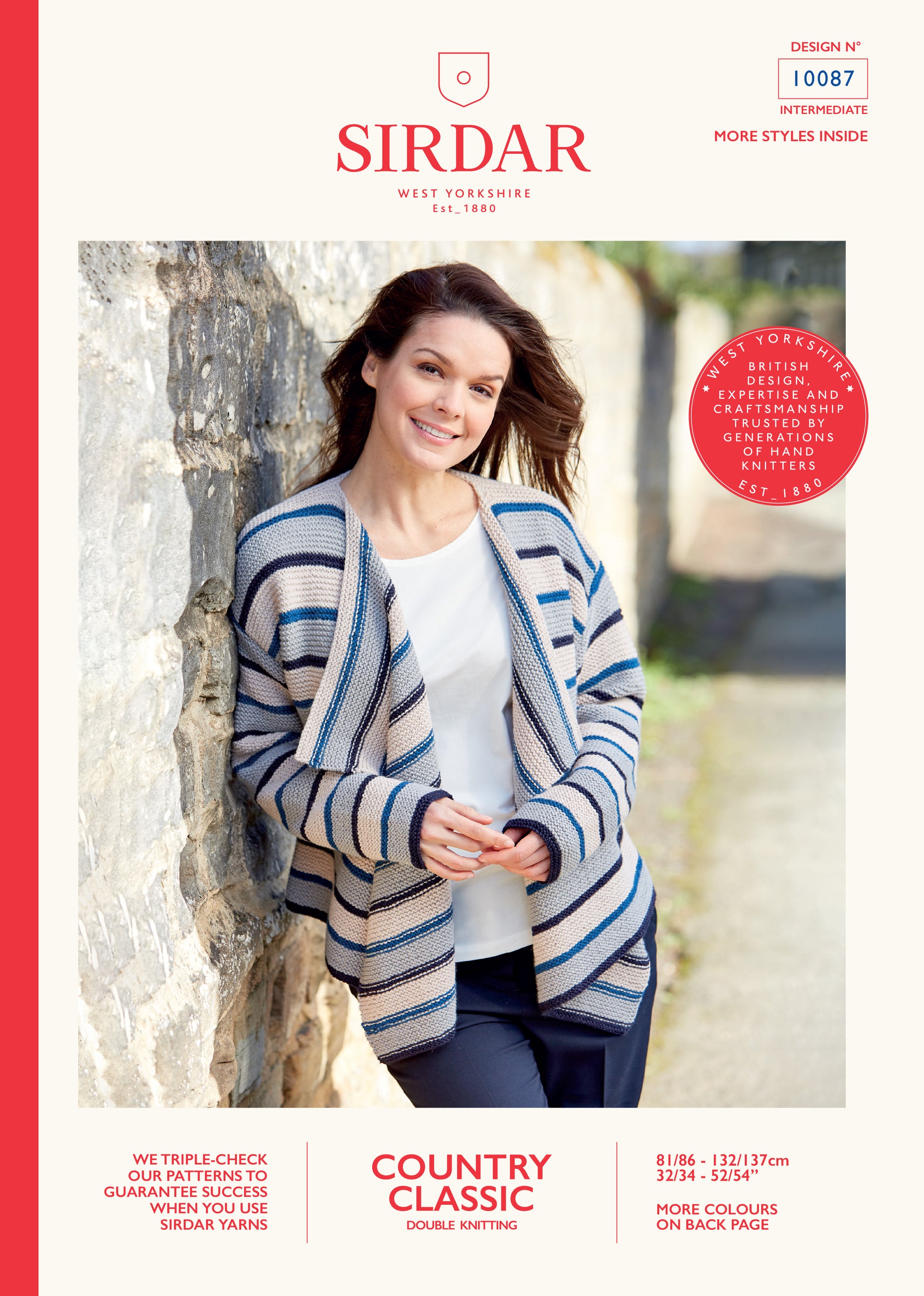 Sirdar Pattern 10087 - Cardigan-Sirdar c