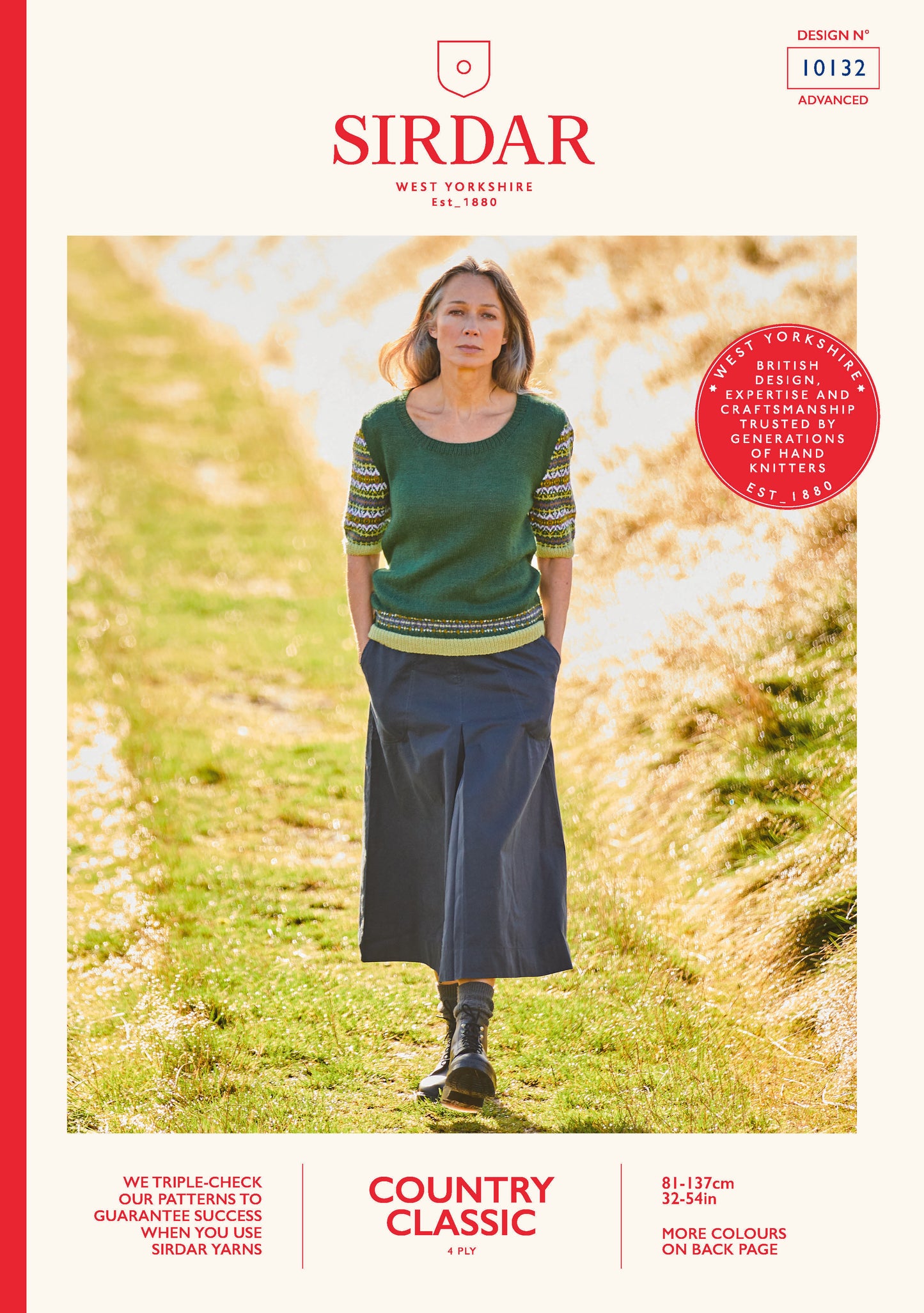 Sirdar Pattern 10132 - Sirdar country classic 4 ply - Product image