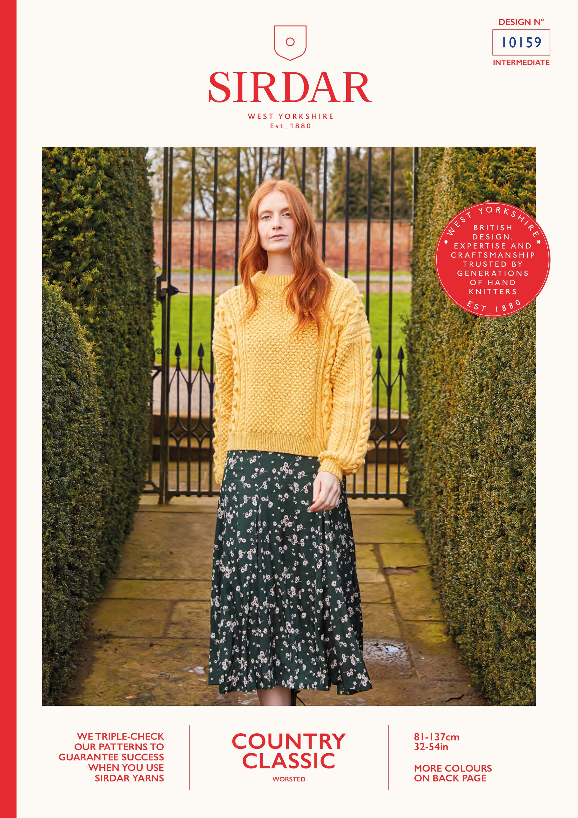 Sirdar Pattern 10159 - Sirdar Country Classic Worsted - Product image