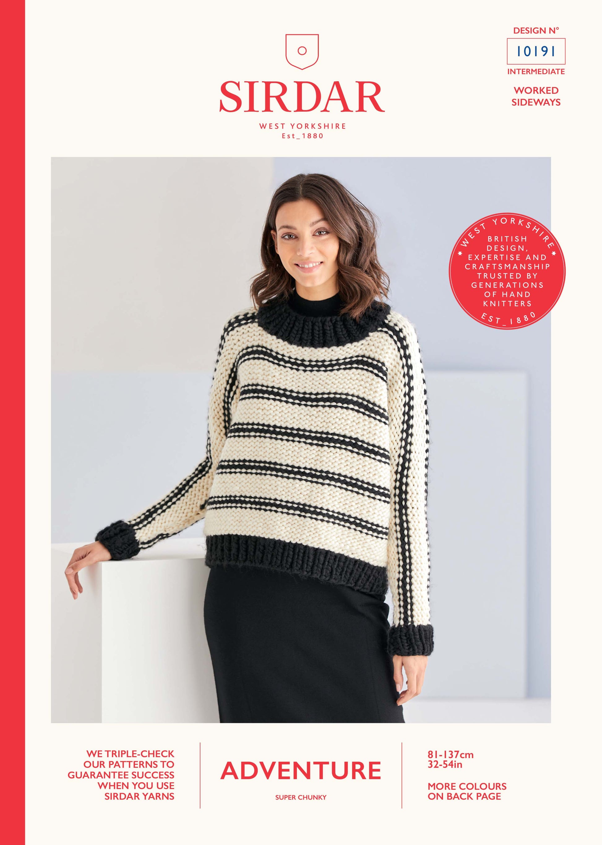 Sirdar Pattern 10191 - Stripe sweater-Sirdar adventure - Product image