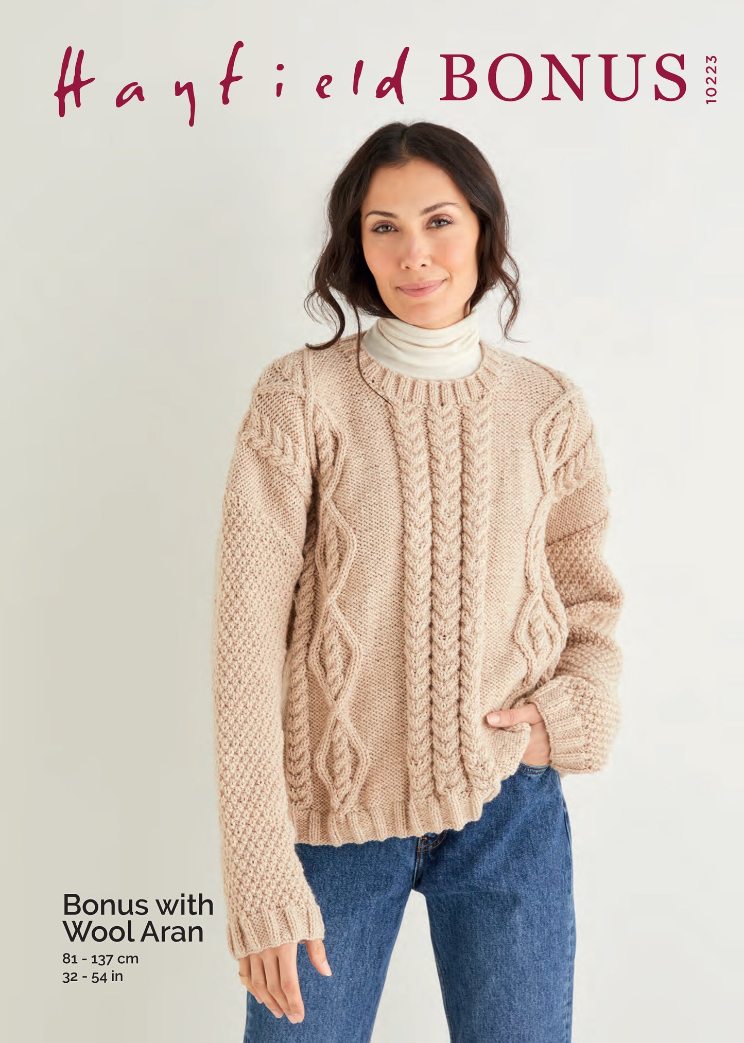 Hayfield Pattern 10223 - Sweater-Hayfield bonus with wool aran - Product image
