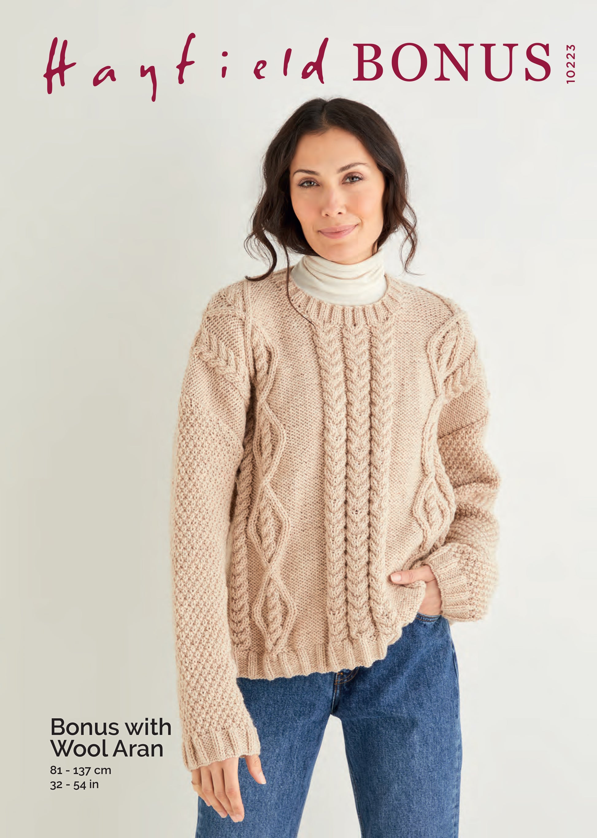 Hayfield Pattern 10223 - Sweater-Hayfield bonus with wool aran - Product image