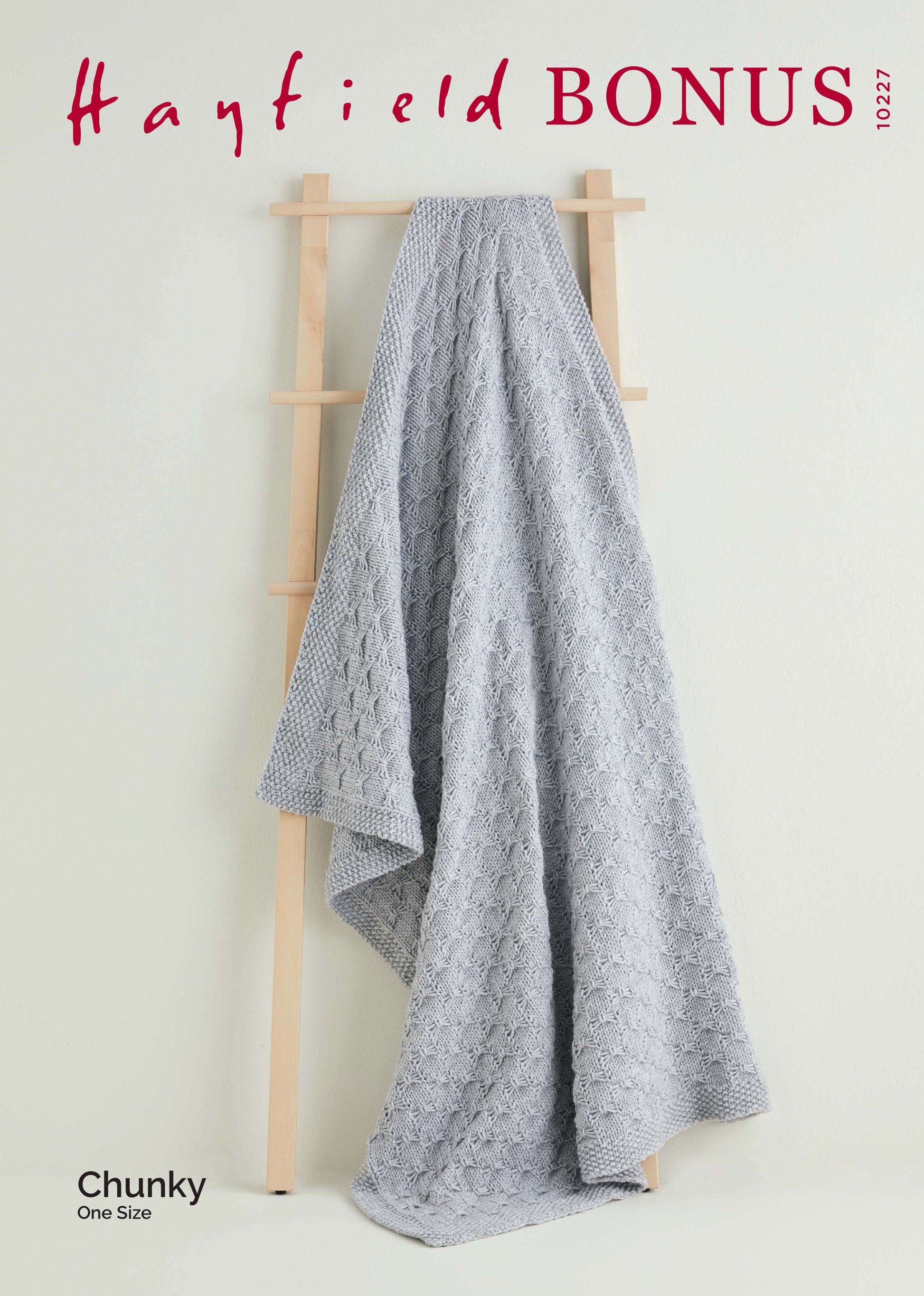 Hayfield Pattern 10227 - Quilt stitch blanket-Hayfield Bonus chunky - Product image