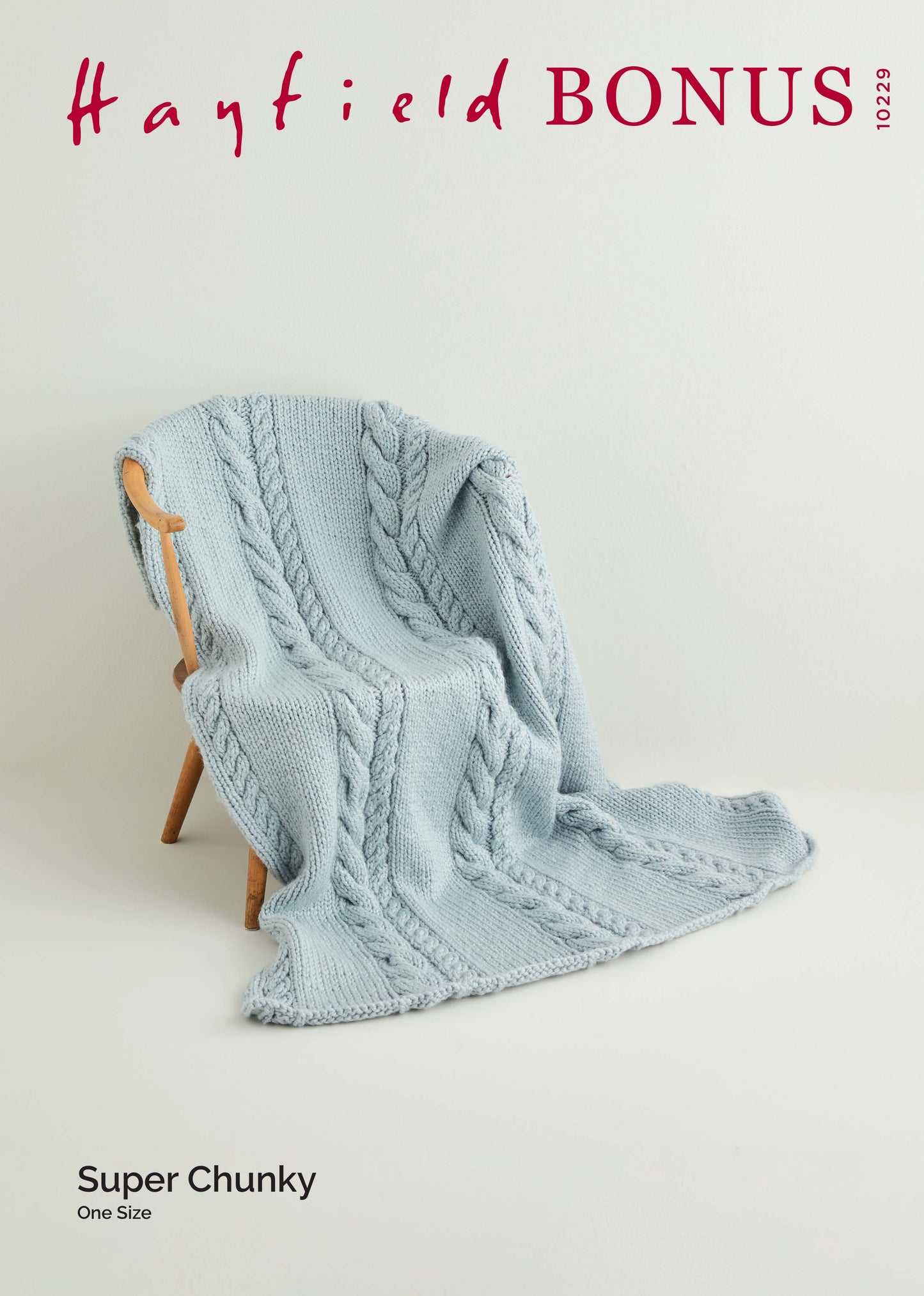 Hayfield Pattern 10229 - Cable blanket-Hayfield bonus super chunky - Product image