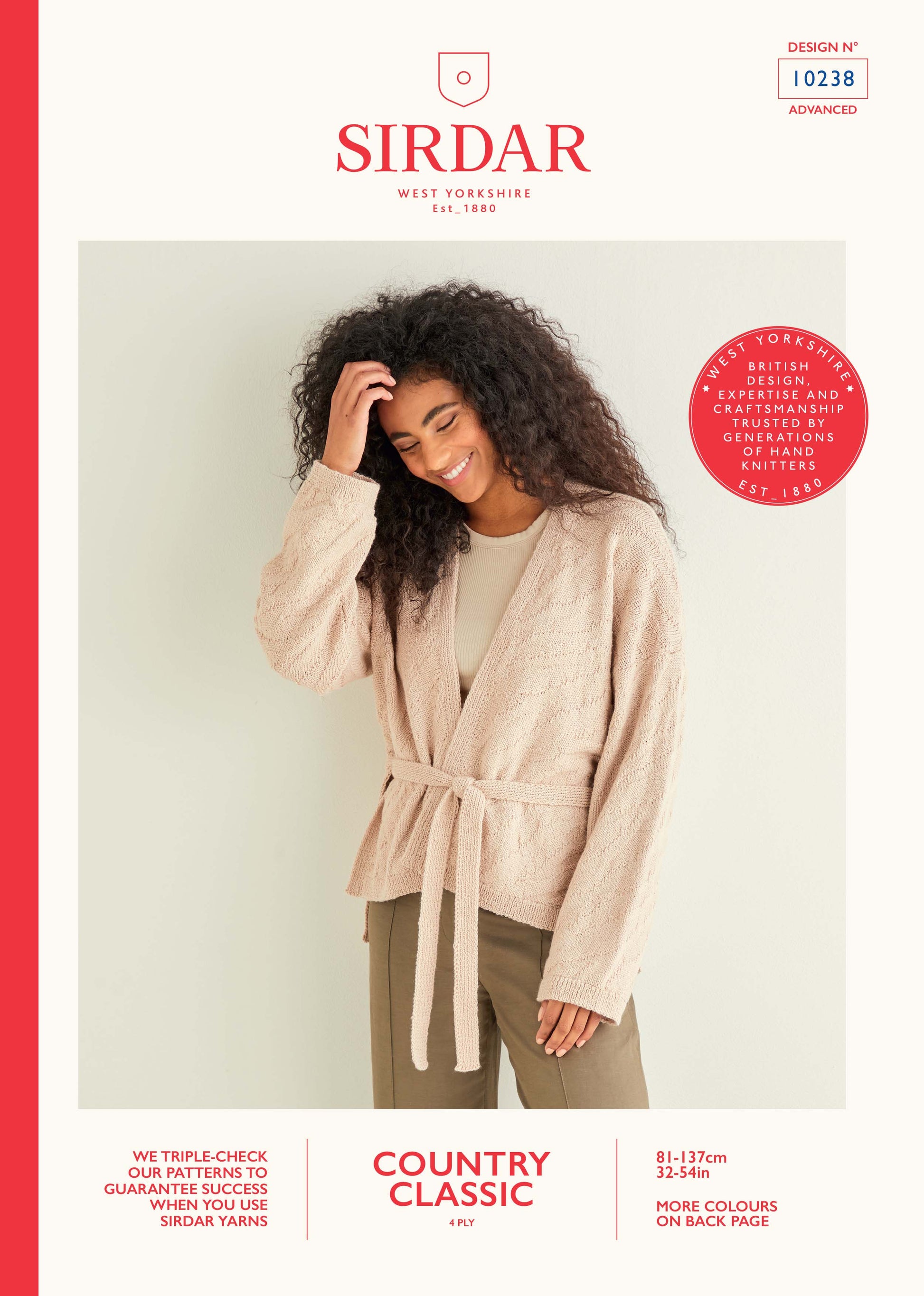 Sirdar Pattern 10238 - Sirdar country classic 4ply - Product image