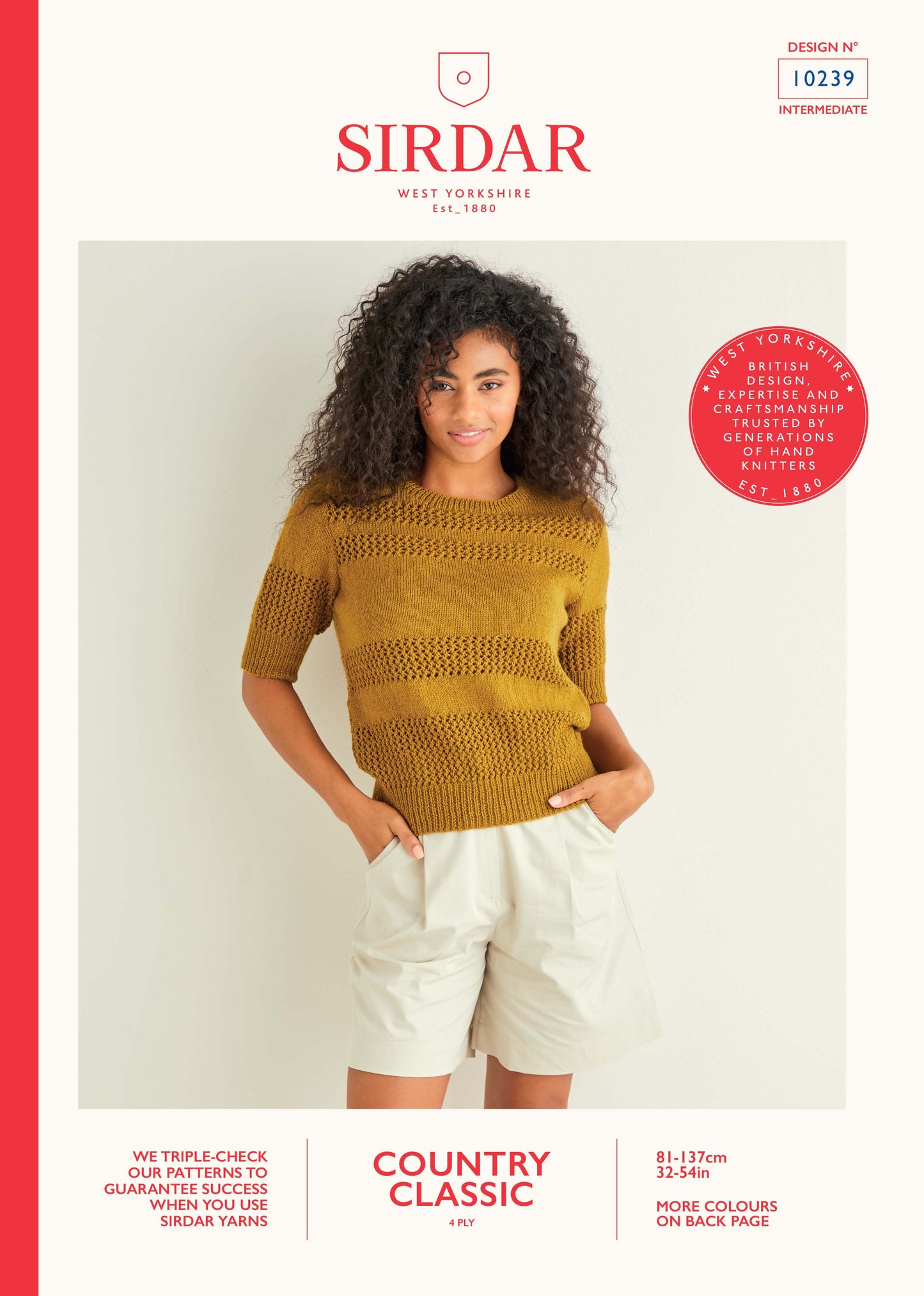Sirdar Pattern 10239 - Sirdar country classic 4ply - Product image