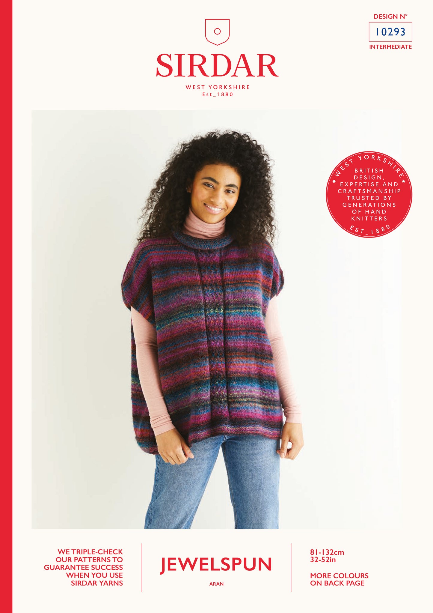 Sirdar Pattern 10293 - Wild Oat stitch tunic-Jewelspun - Product image