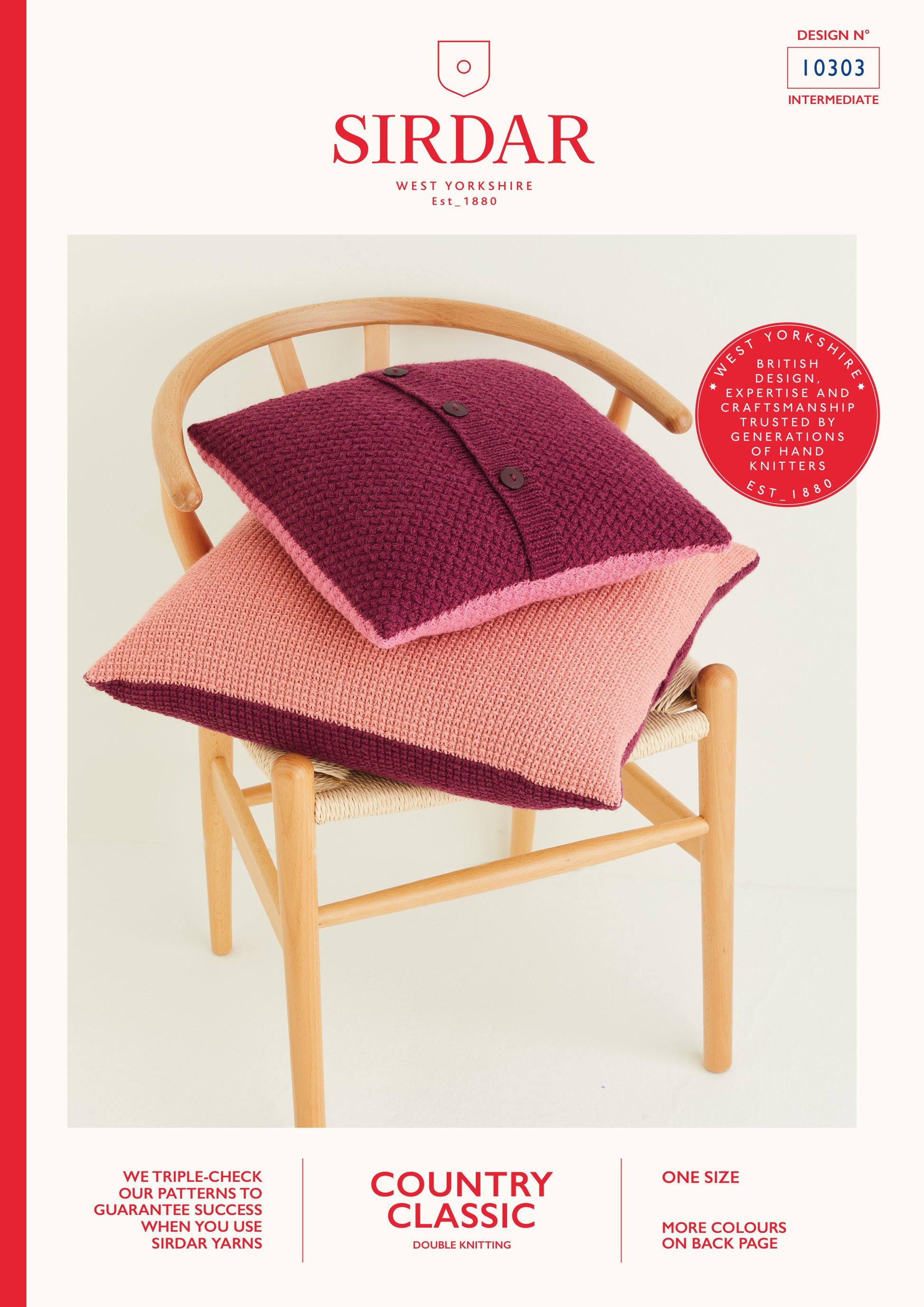 Sirdar Pattern 10303 - Colour-pop button