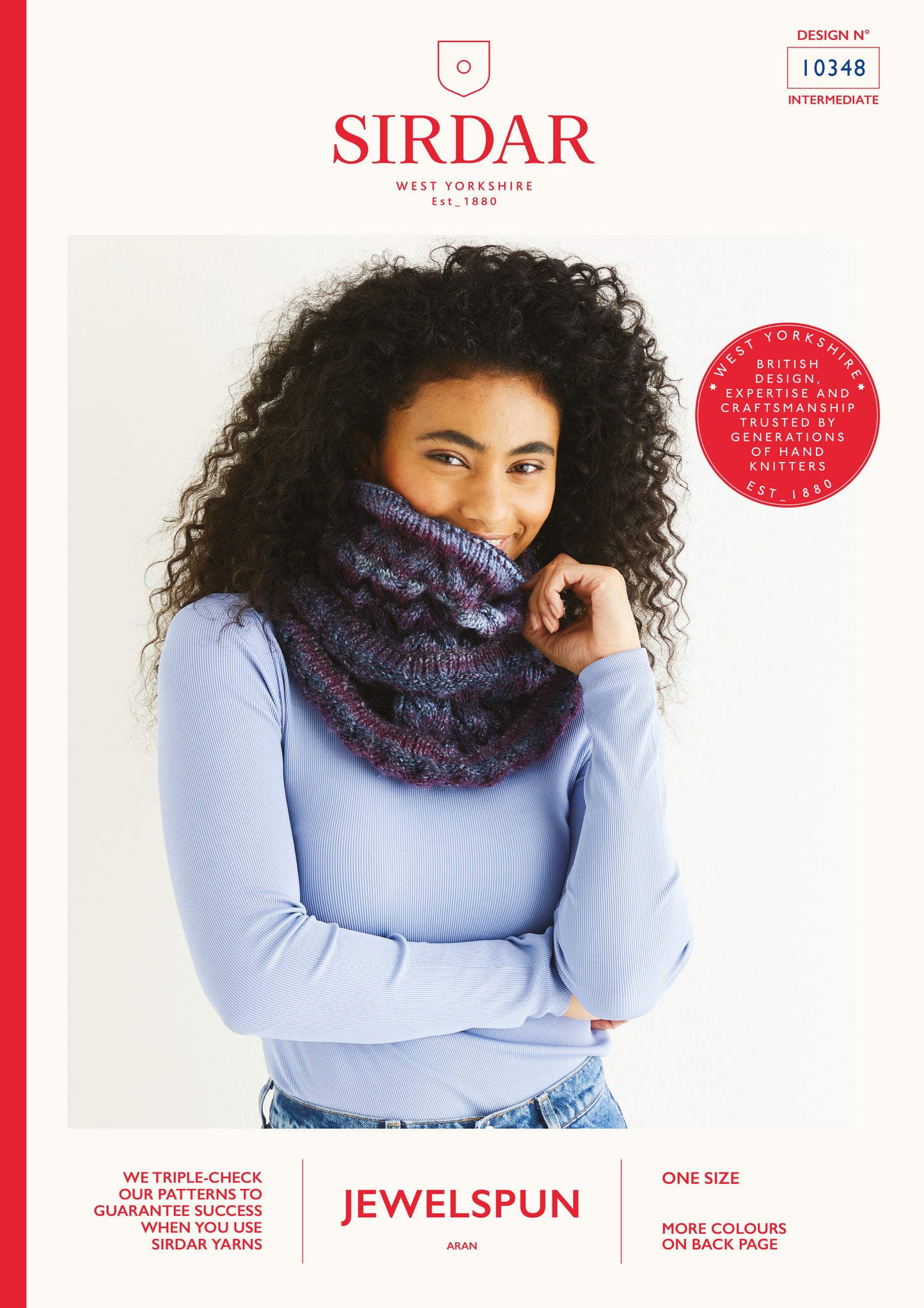 Sirdar Pattern 10348 - Cable Cowl Sirdar Jewelspun - Product image