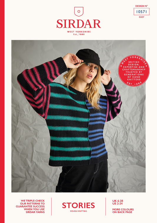 Sirdar Pattern 10571 - F137 Bright Lights Sweater - Product image