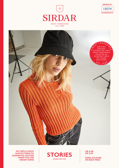 Sirdar Pattern 10574 - F137 Streetlights Sweater - Product image