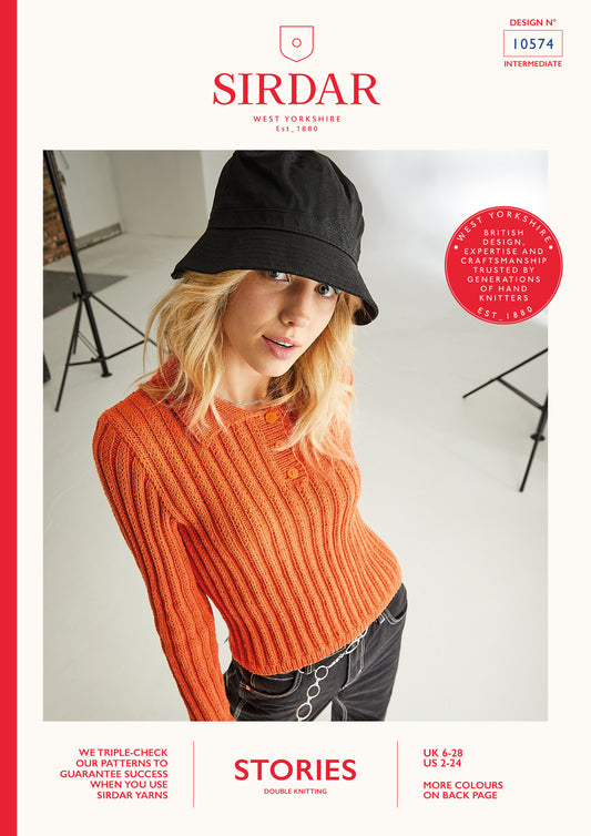 Sirdar Pattern 10574 - F137 Streetlights Sweater - Product image