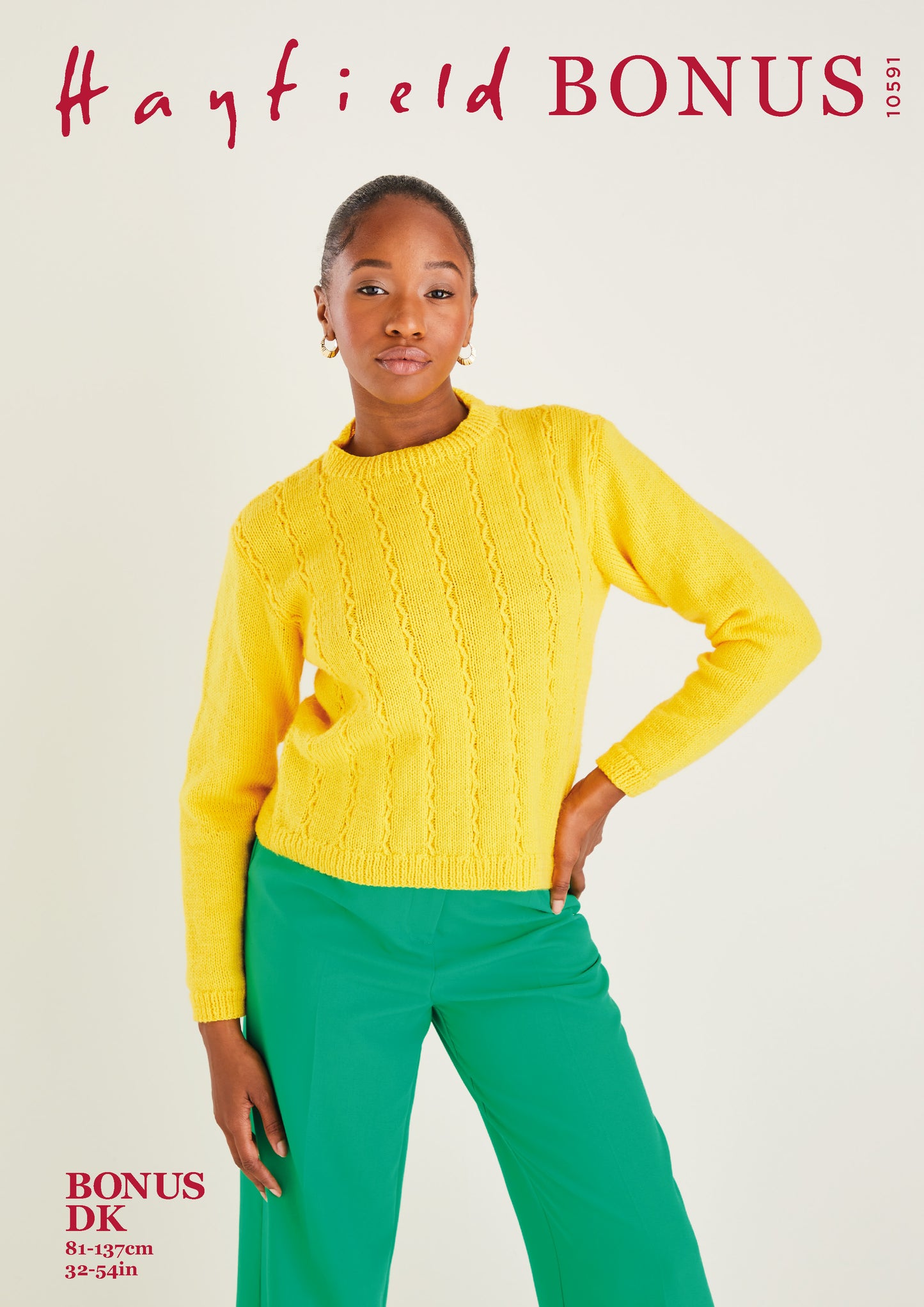 Sirdar Pattern 10591 - F013 Round Neck Sweater - Product image