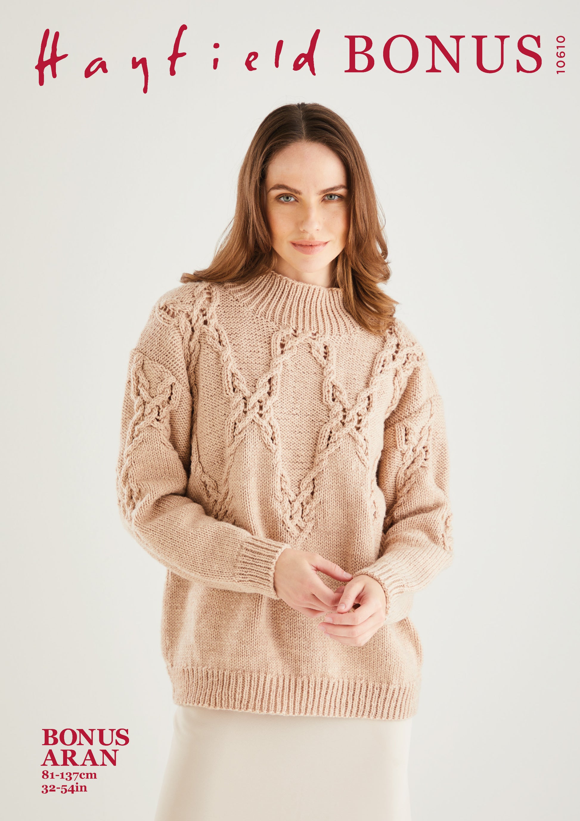 Sirdar Pattern 10610 - F236 Eyelet Lace Sweater - Product image