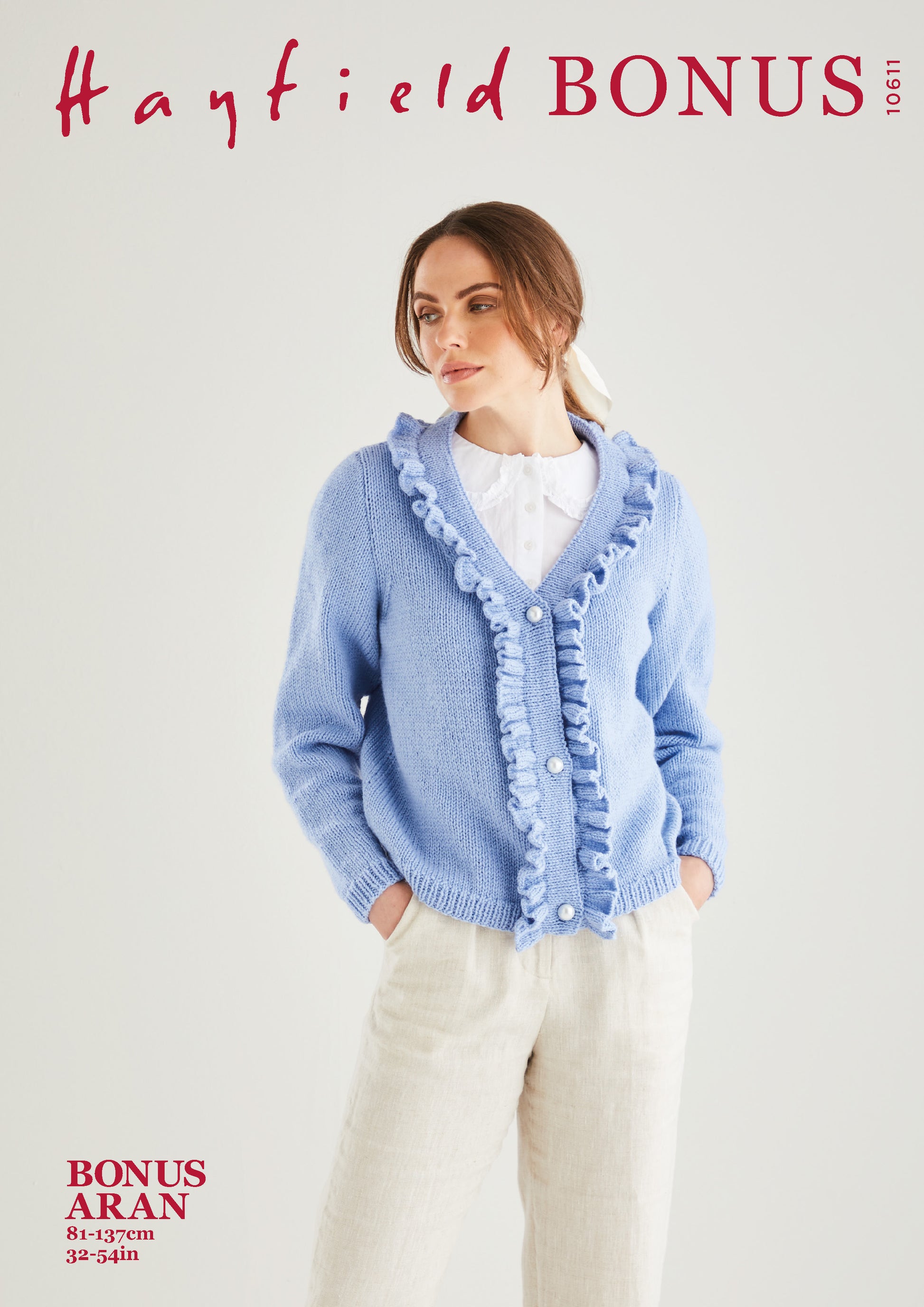 Sirdar Pattern 10611 - F236 Cropped Ruffle Cardigan - Product image