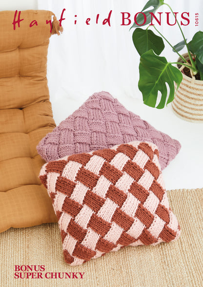 Sirdar Pattern 10615 - F032 Checkerboard Cushions - Product image