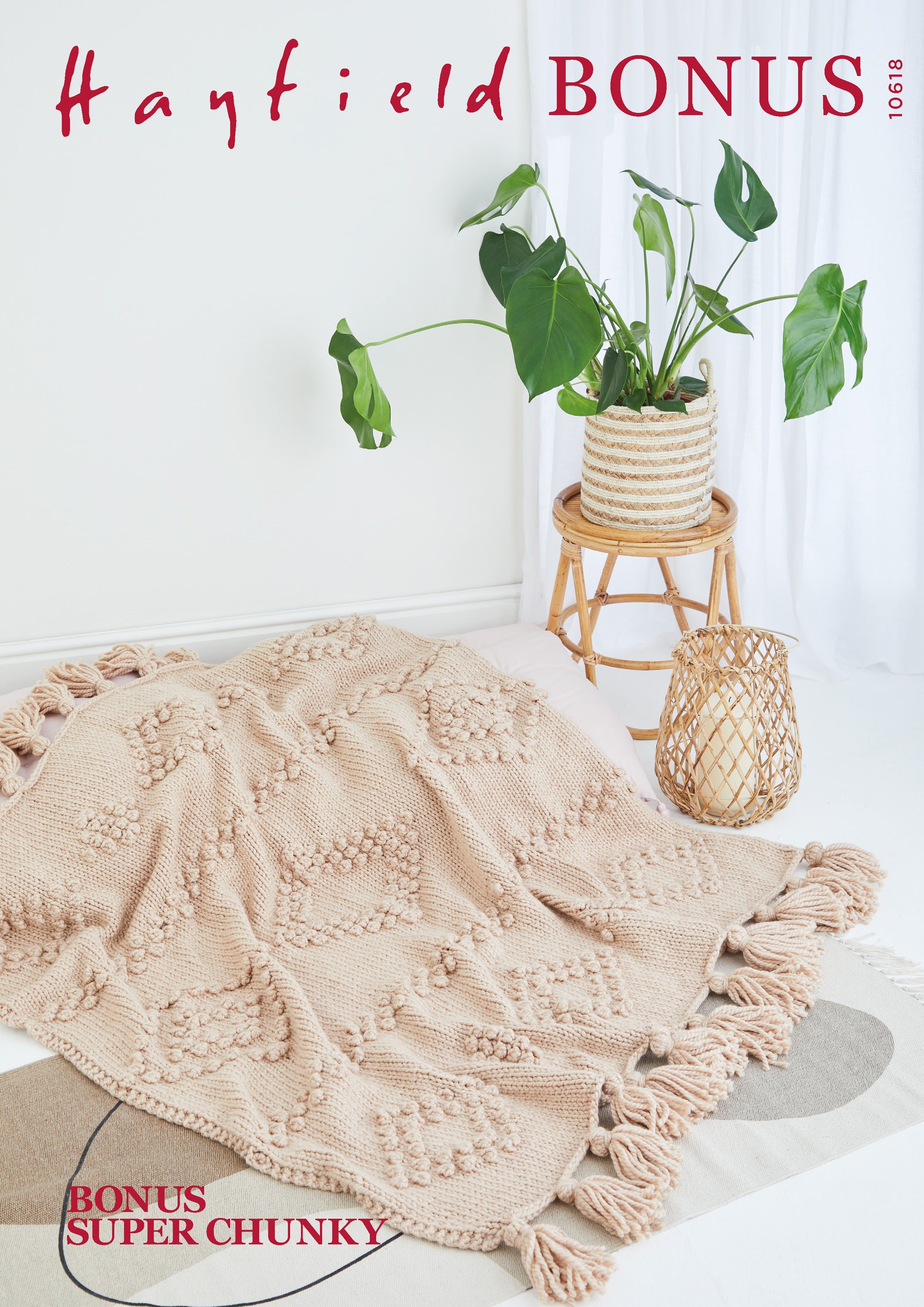 Sirdar Pattern 10618 - F032 Diamond Texture Blanket - Product image