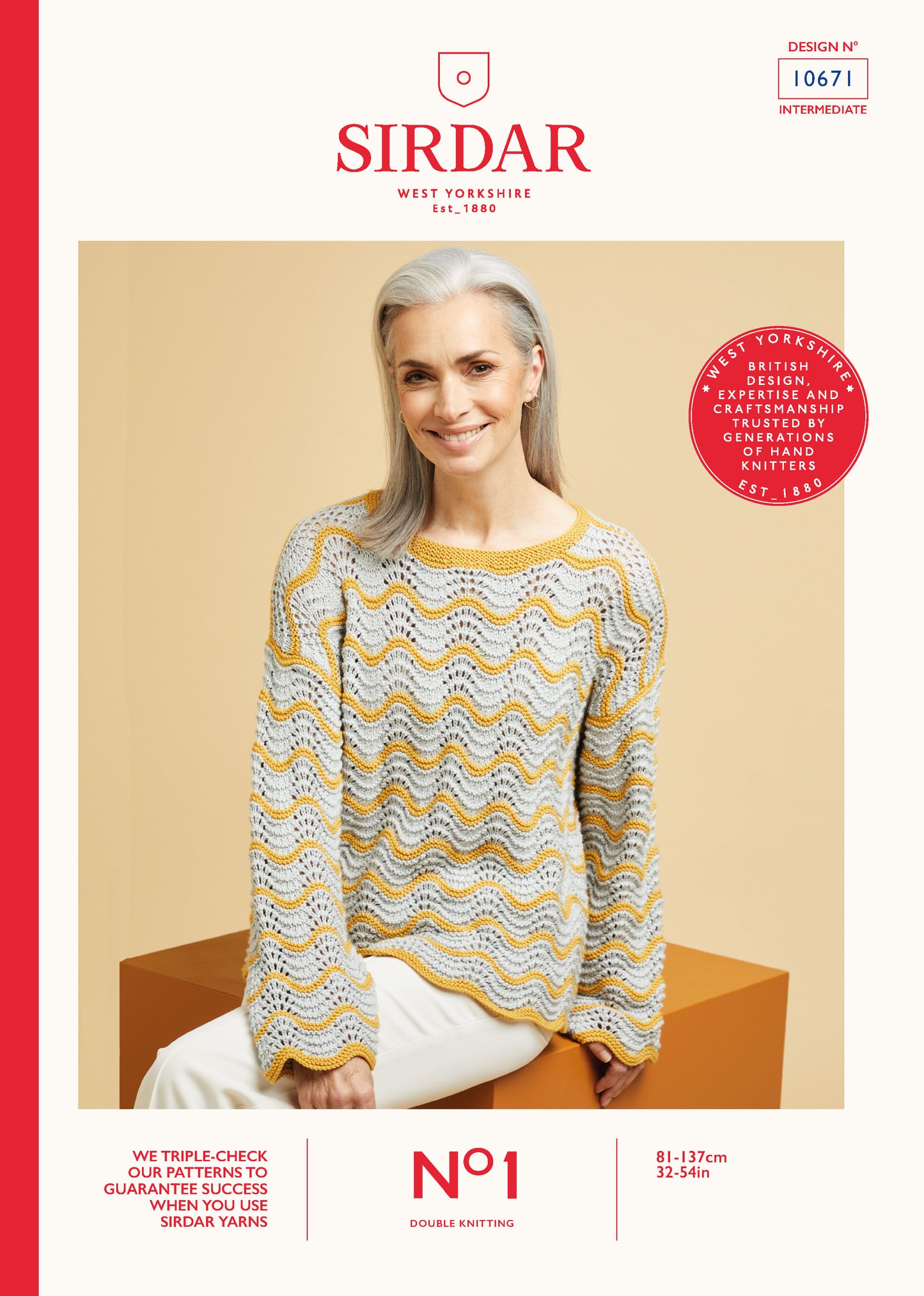 Sirdar Pattern 10671 - F047 Fan & Feather Stitch Top - Product image