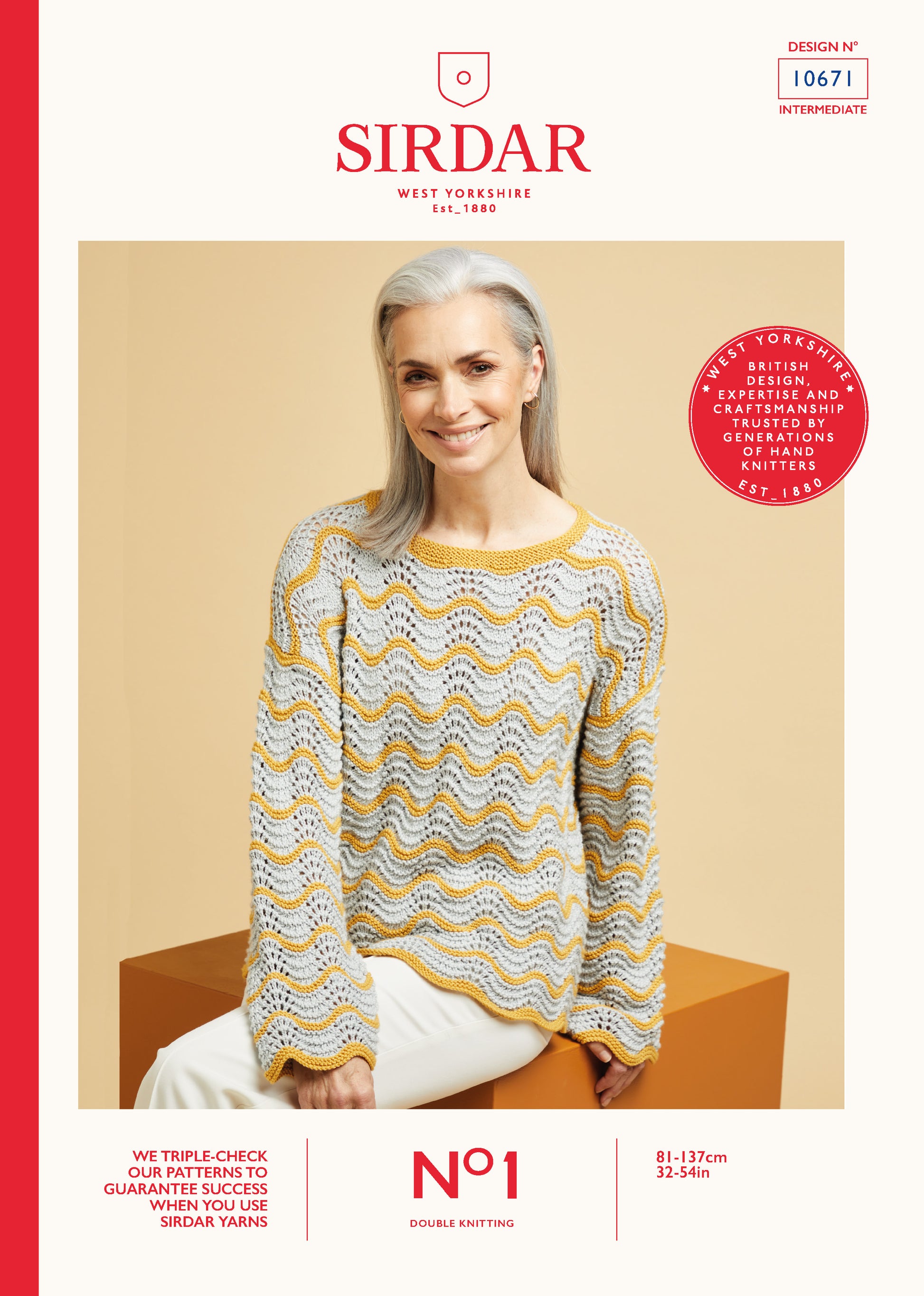 Sirdar Pattern 10671 - F047 Fan & Feather Stitch Top - Product image