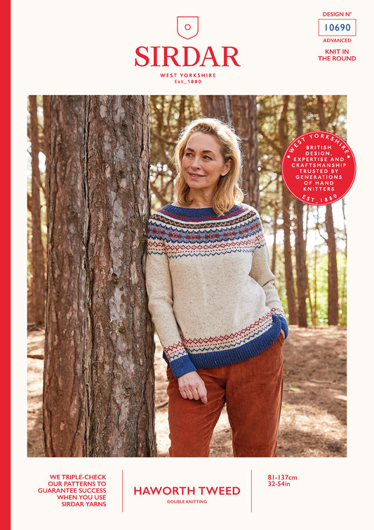 Sirdar Pattern 10690 - F007 Rambling Sweater - Product image