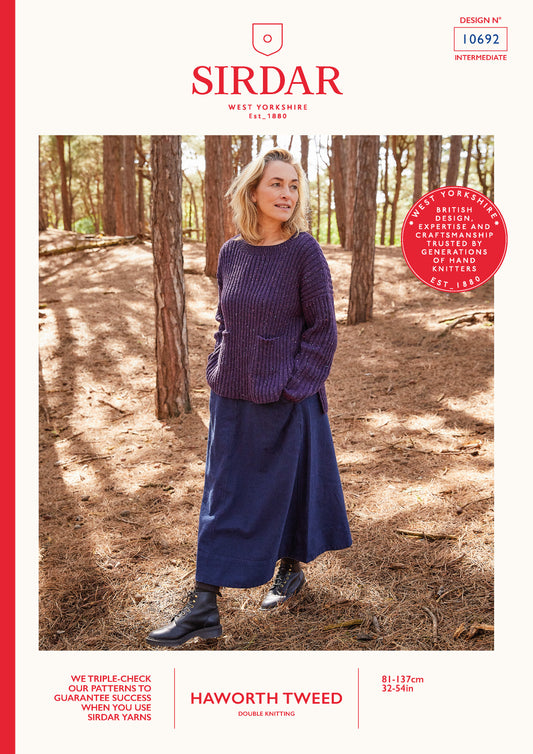 Sirdar Pattern 10692 - F007 Shoreline Sweater - Product image