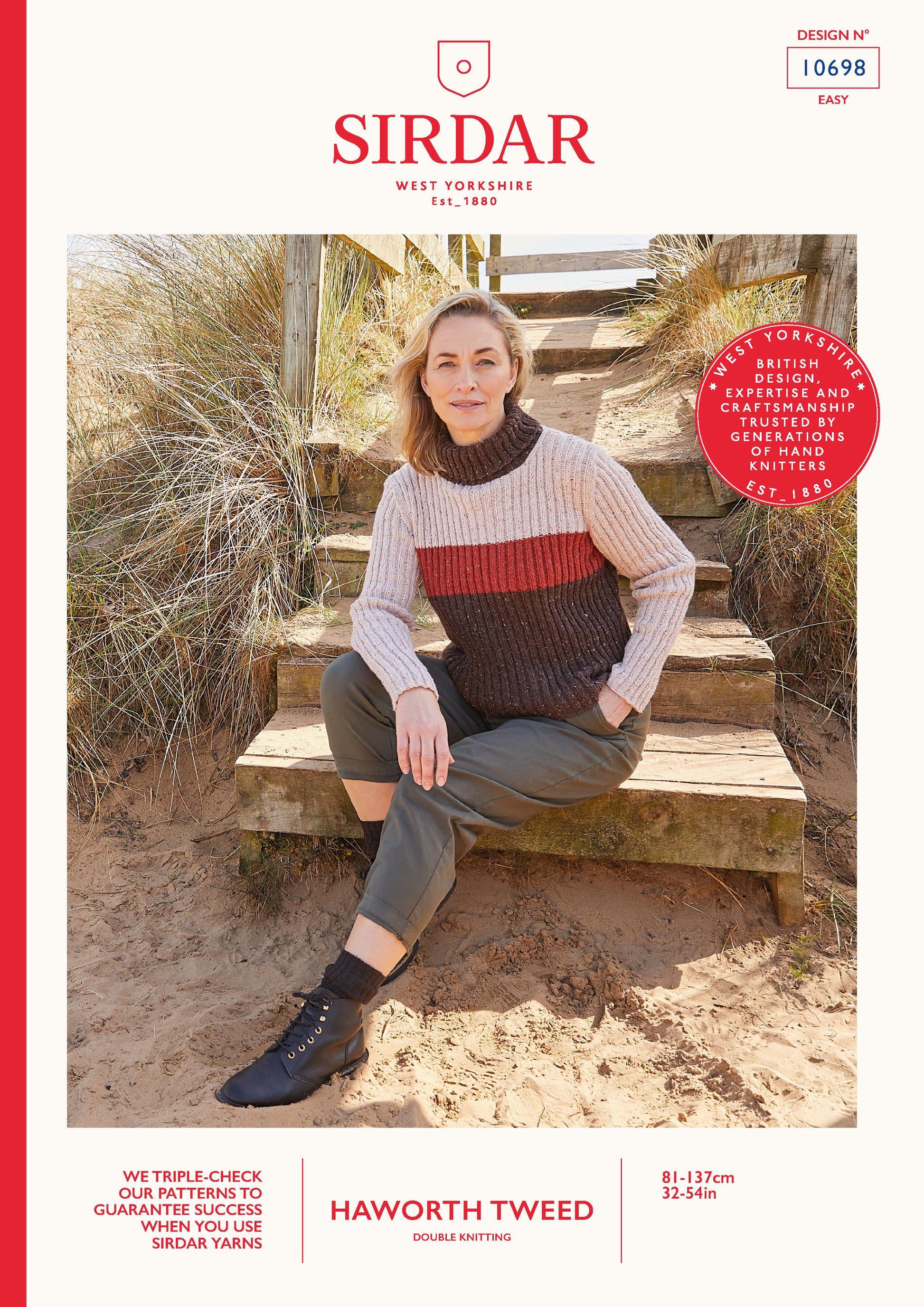 Sirdar Pattern 10698 - F007 Coastline Roll Neck - Product image