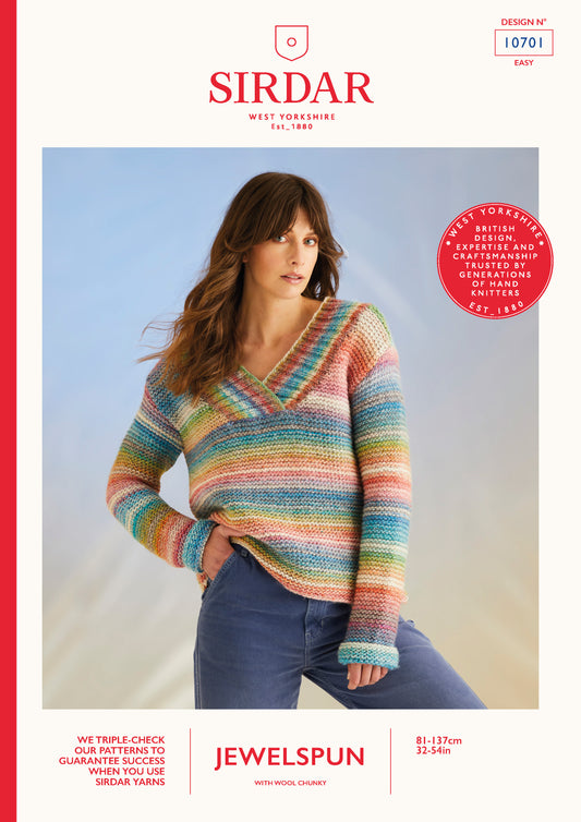 Sirdar Pattern 10701 - F258 High Tide Sweater - Product image