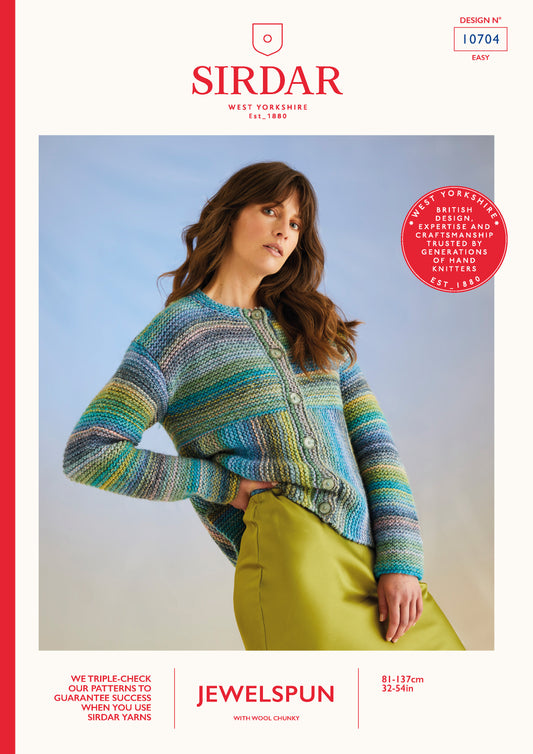 Sirdar Pattern 10704 - F258 Rip Tide Cardi - Product image