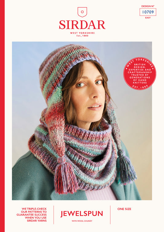Sirdar Pattern 10709 - F258 Anemone Hat & Snood - Product image