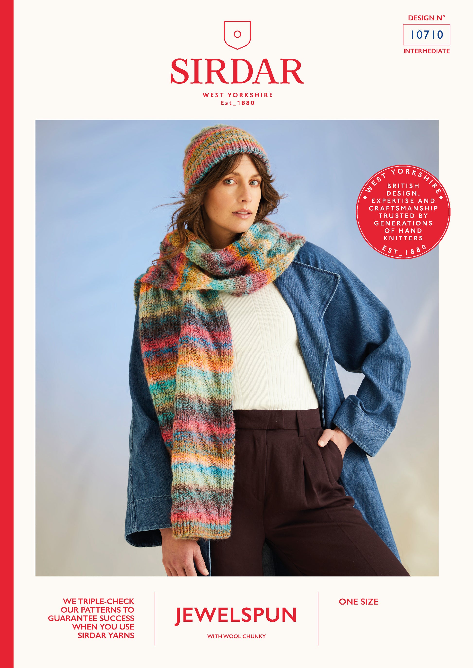 Sirdar Pattern 10710 - F258 Sea Breeze Hat & Scarf - Product image