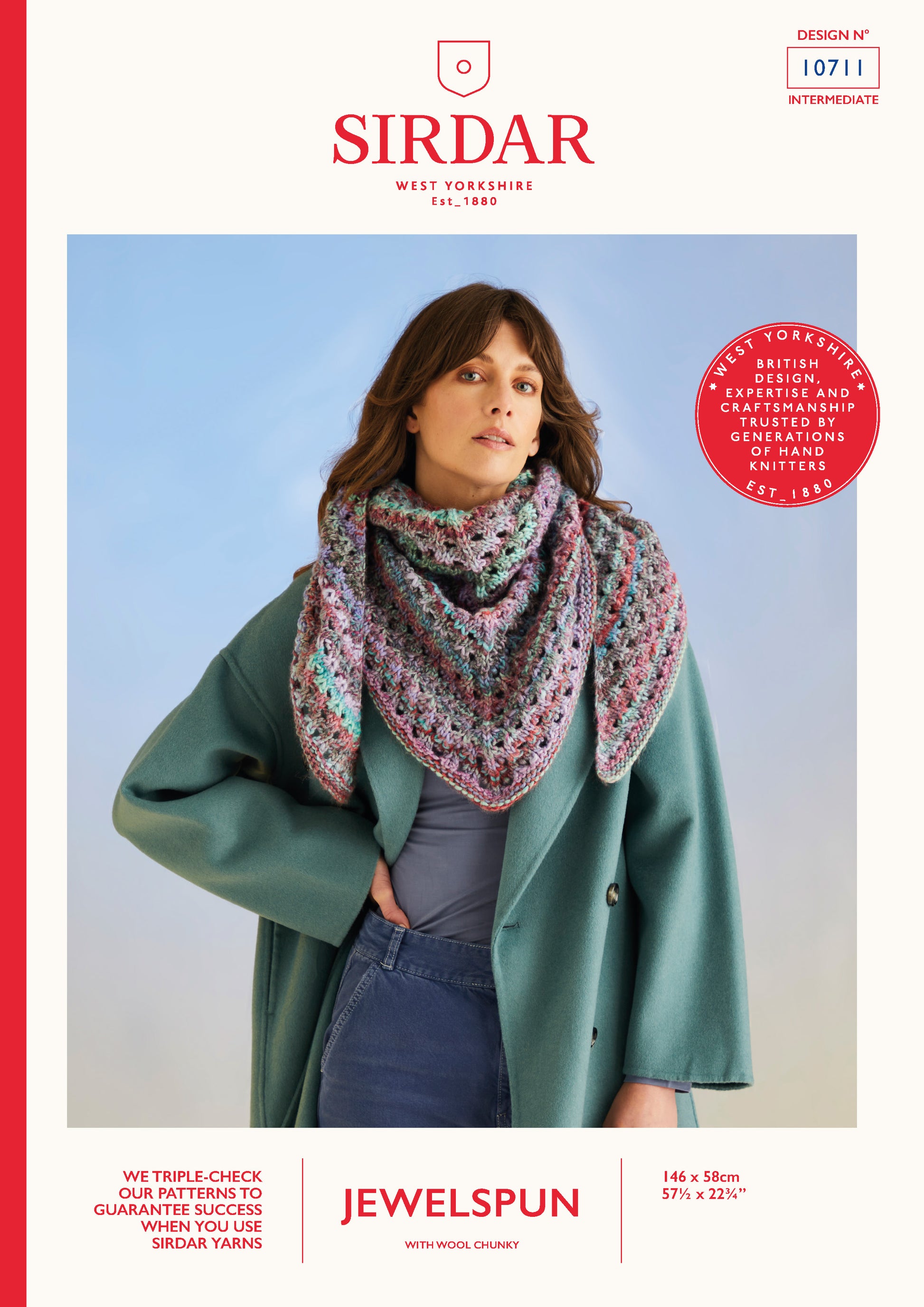 Sirdar Pattern 10711 - F258 Sea Shells Shawl - Product image
