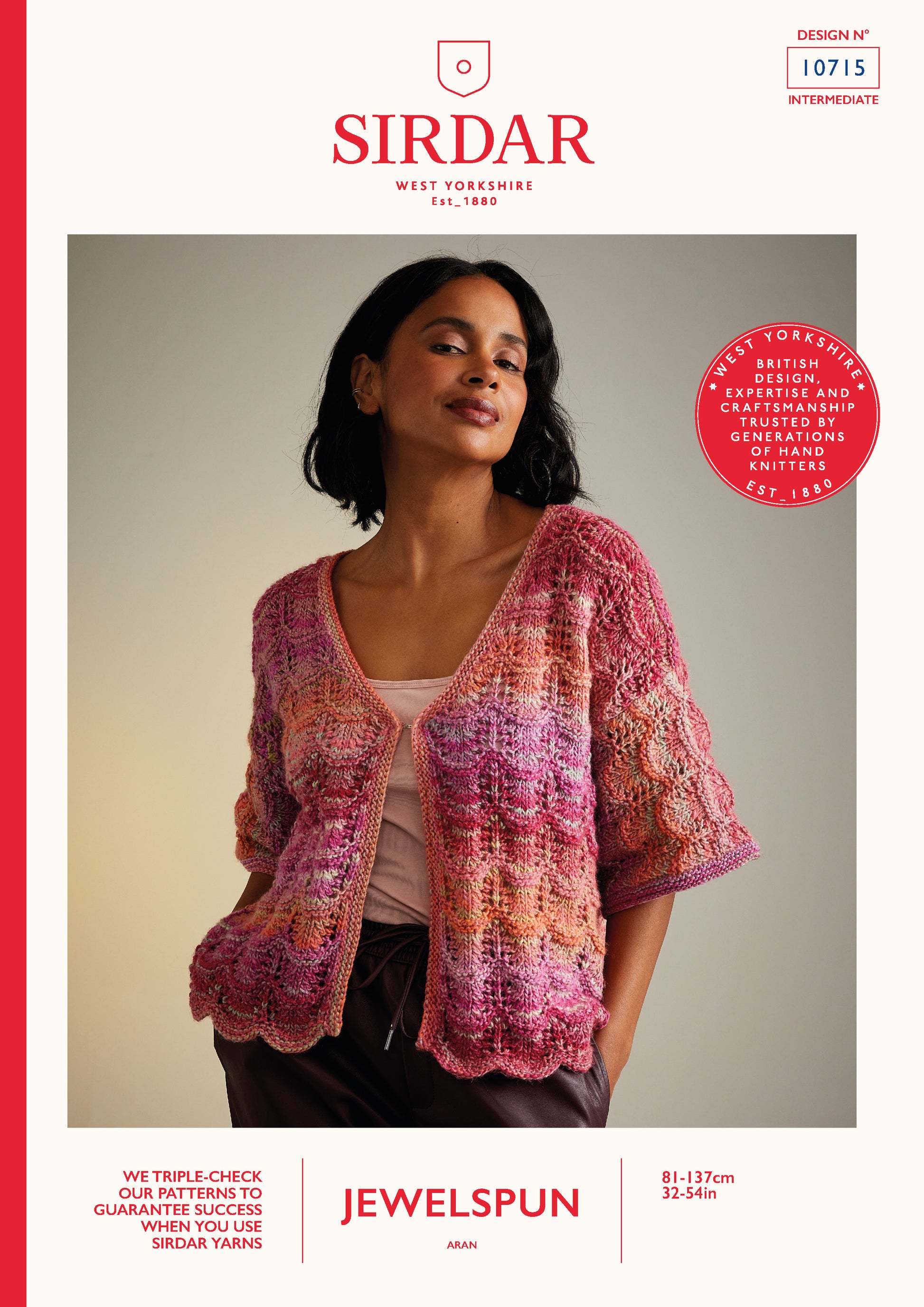 Sirdar Pattern 10715 - F237 Hot House Flowers Cardigan - Product image