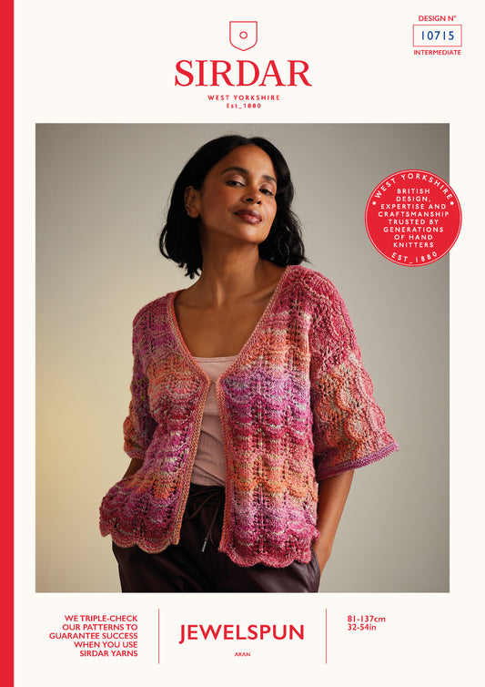 Sirdar Pattern 10715 - F237 Hot House Flowers Cardigan - Product image