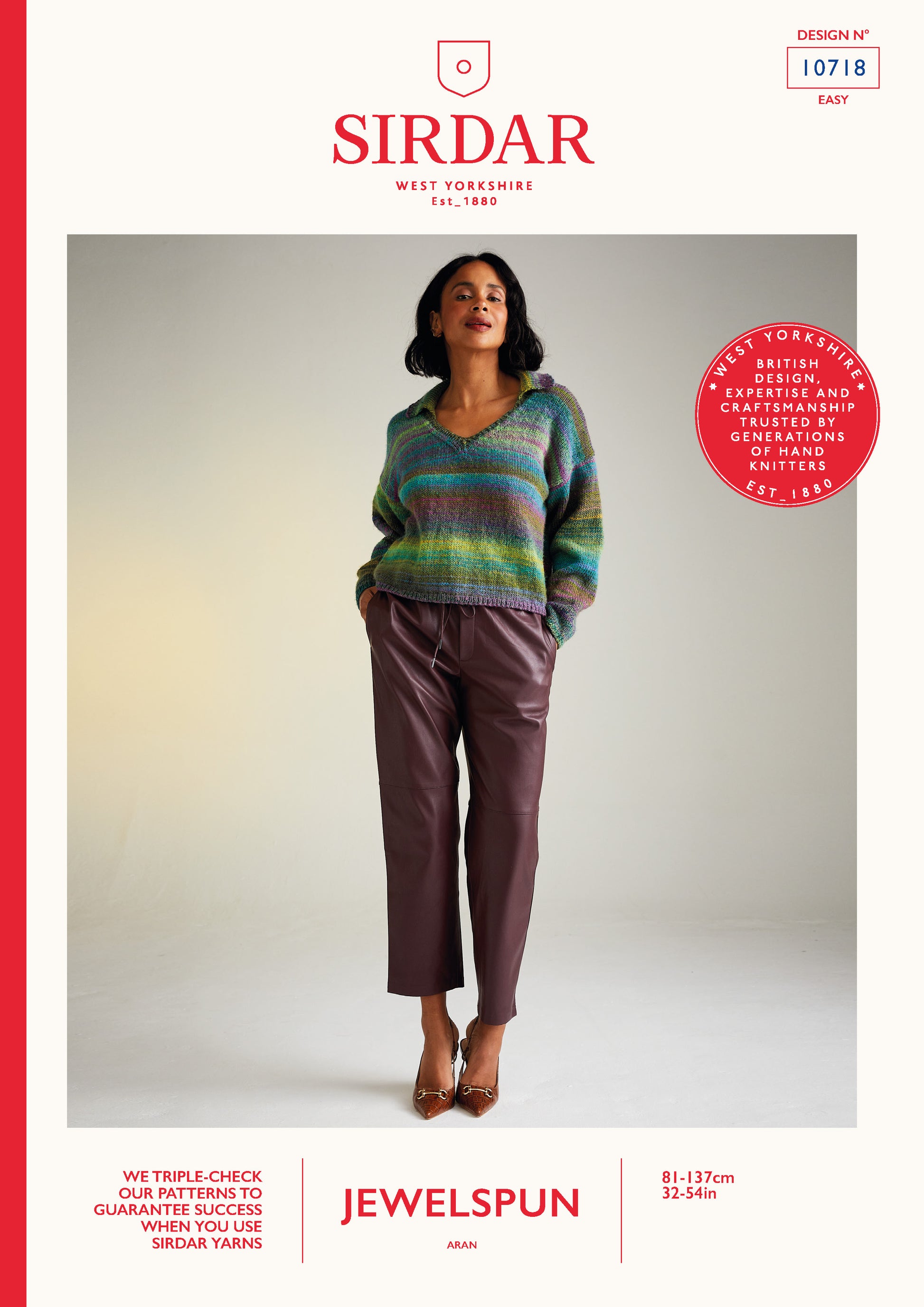 Sirdar Pattern 10718 - F237 Midnight Garden Sweater - Product image