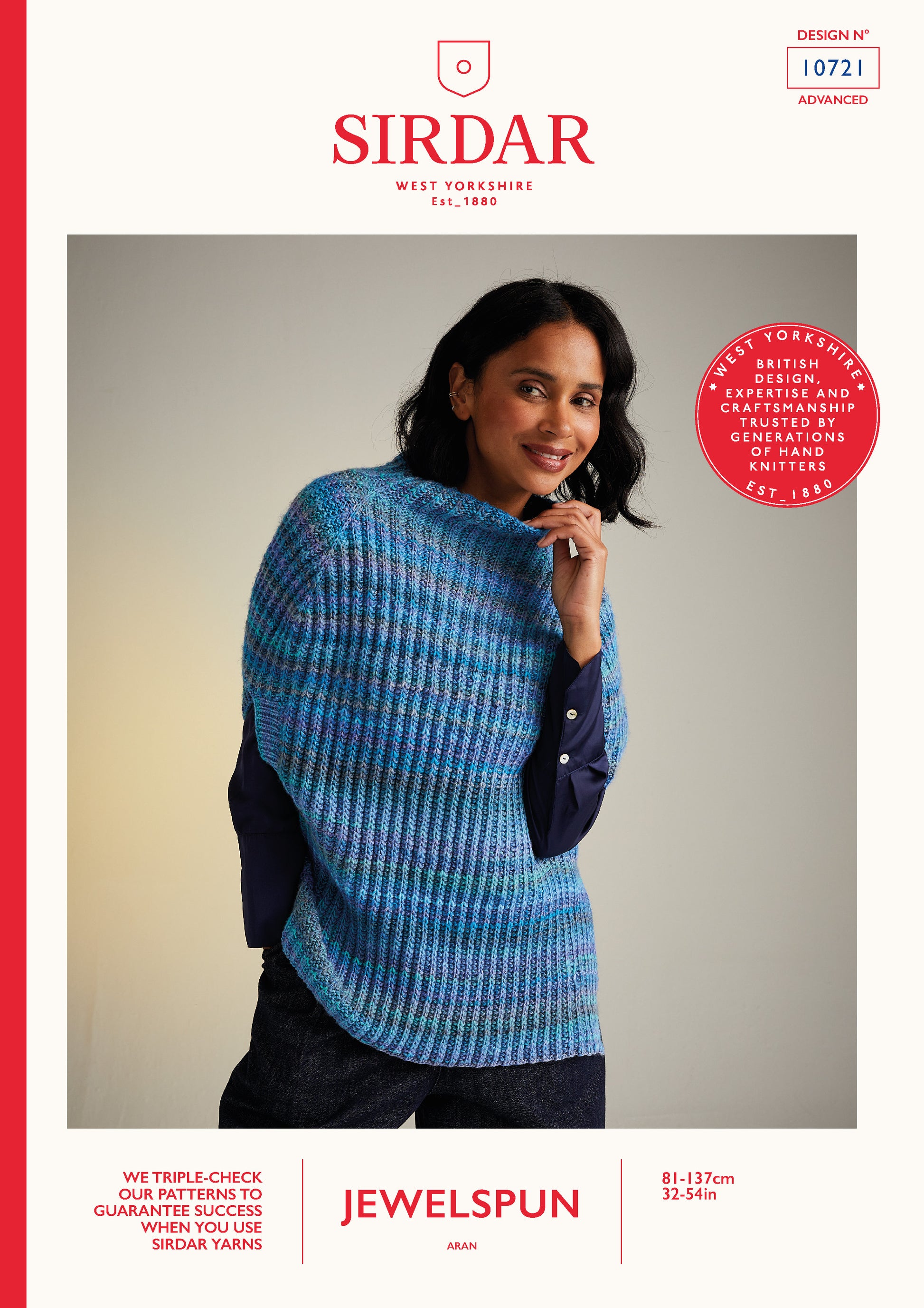 Sirdar Pattern 10721 - F237 Bellflower Poncho - Product image