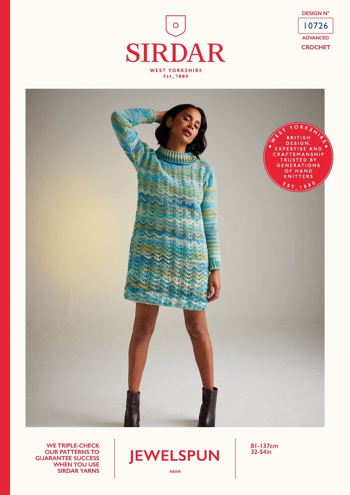 Sirdar Pattern 10726 - F237 Wildflower Roll Neck - Product image