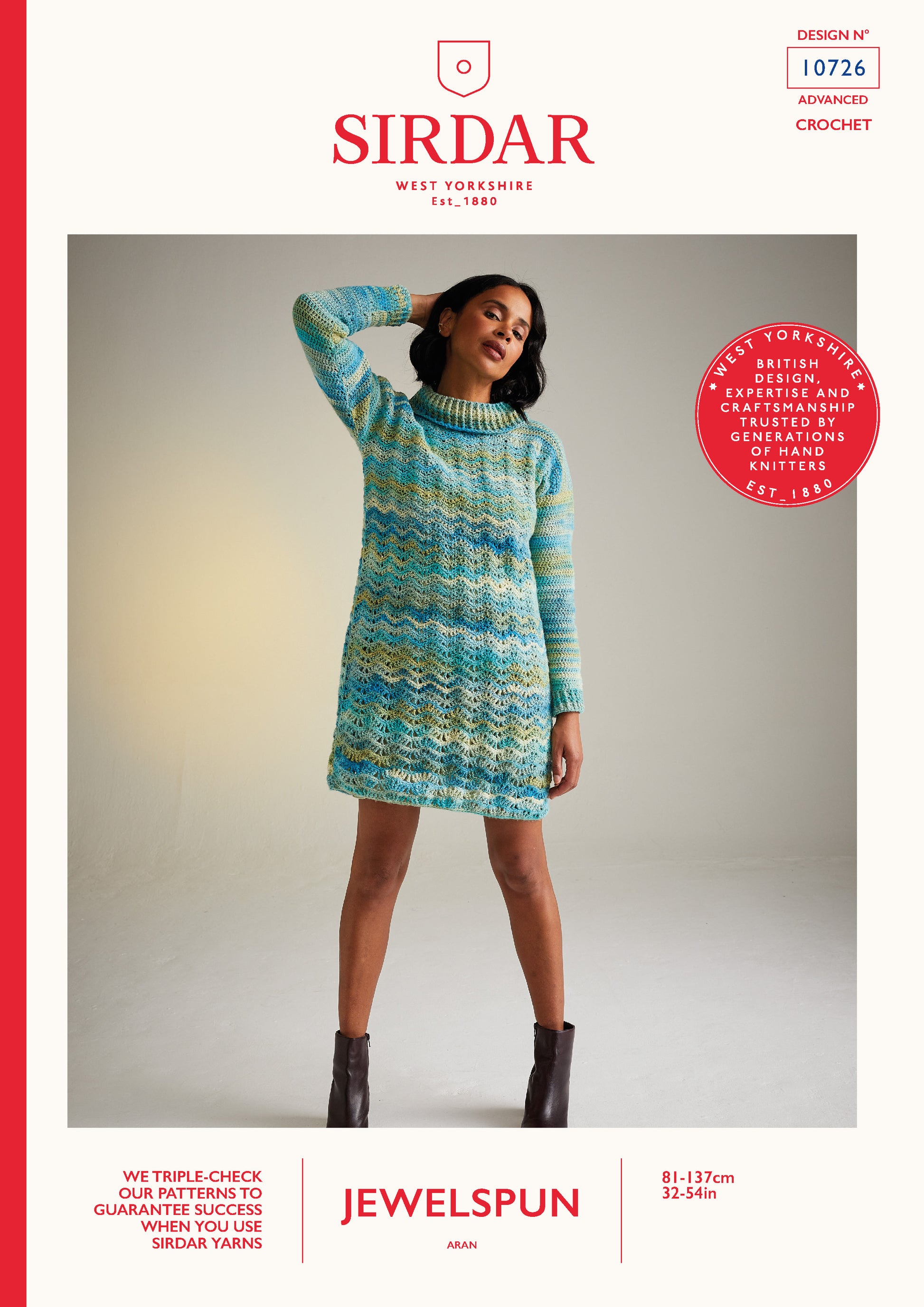 Sirdar Pattern 10726 - F237 Wildflower Roll Neck - Product image