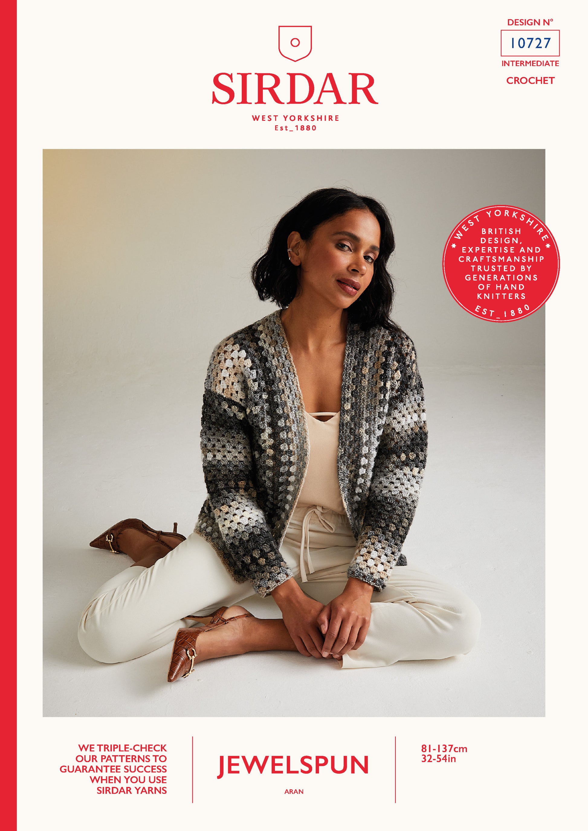 Sirdar Pattern 10727 - F237 Moon & Stars Cardigan - Product image
