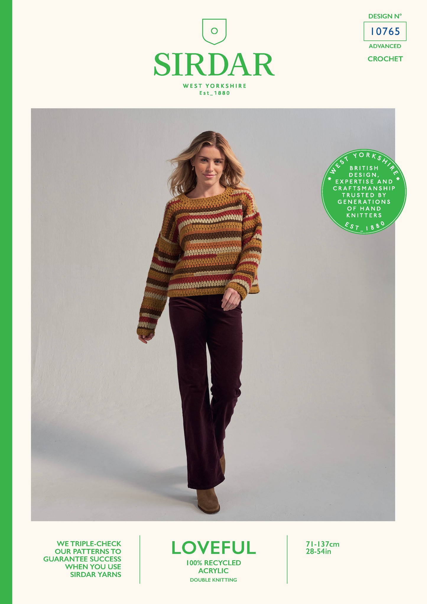 Sirdar Pattern 10765 - F260 New Terrain Sweater - Product image