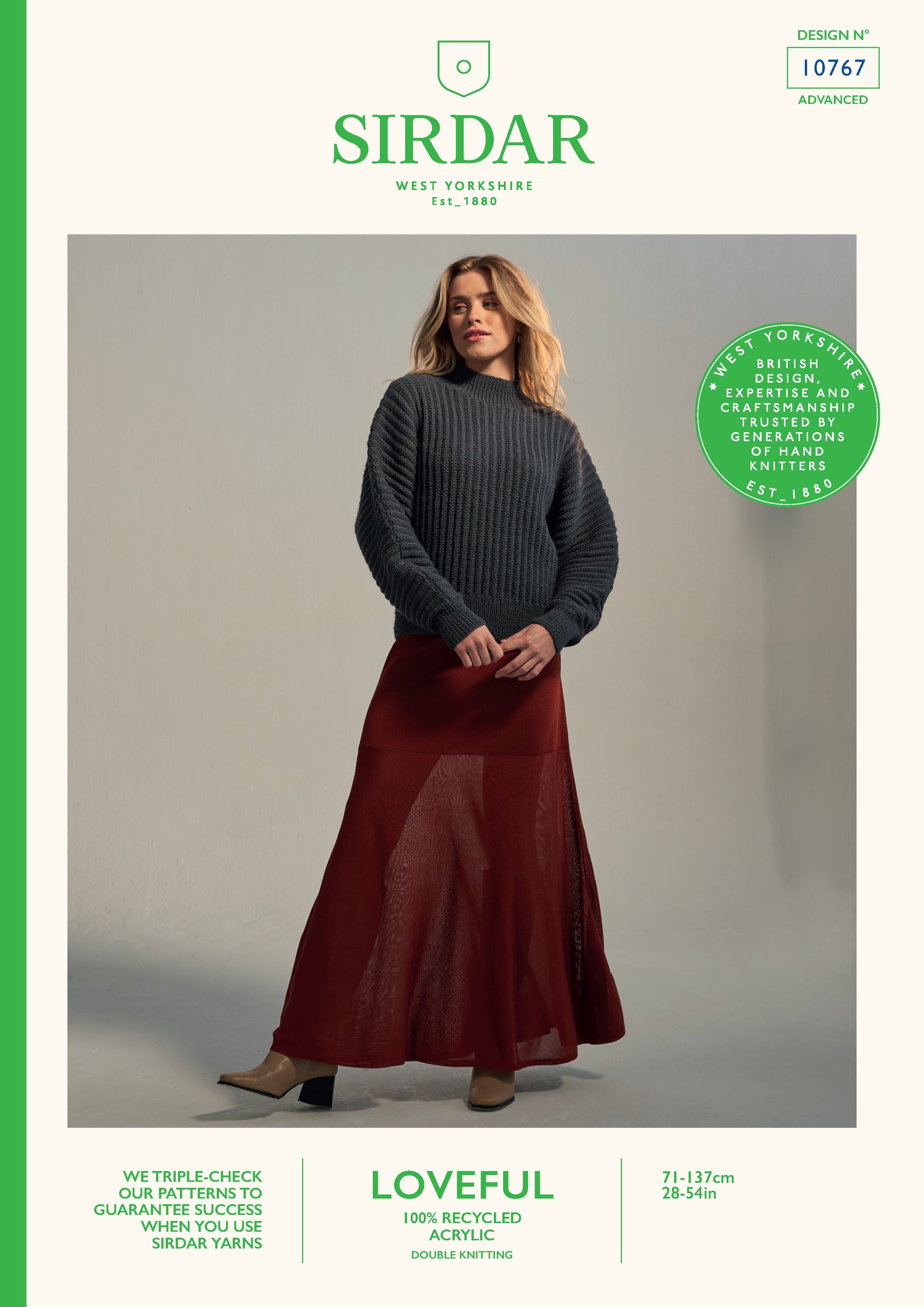 Sirdar Pattern 10767 - F260 Windchill Roll Neck - Product image