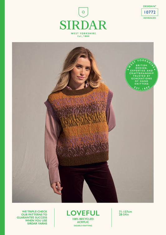 Sirdar Pattern 10772 - F260 Volcanic Vest - Product image