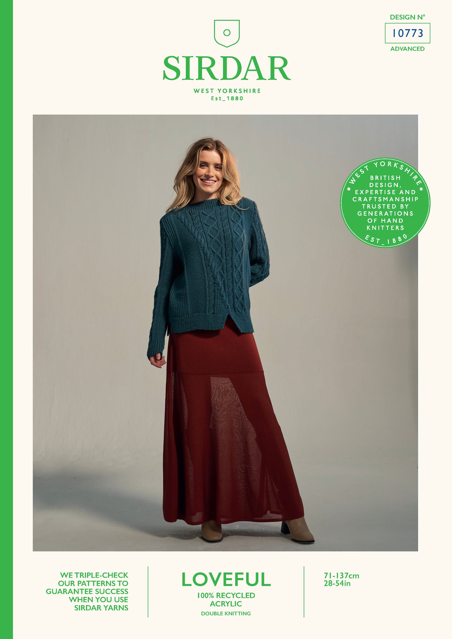 Sirdar Pattern 10773 - F260 Ocean Currents Sweater - Product image