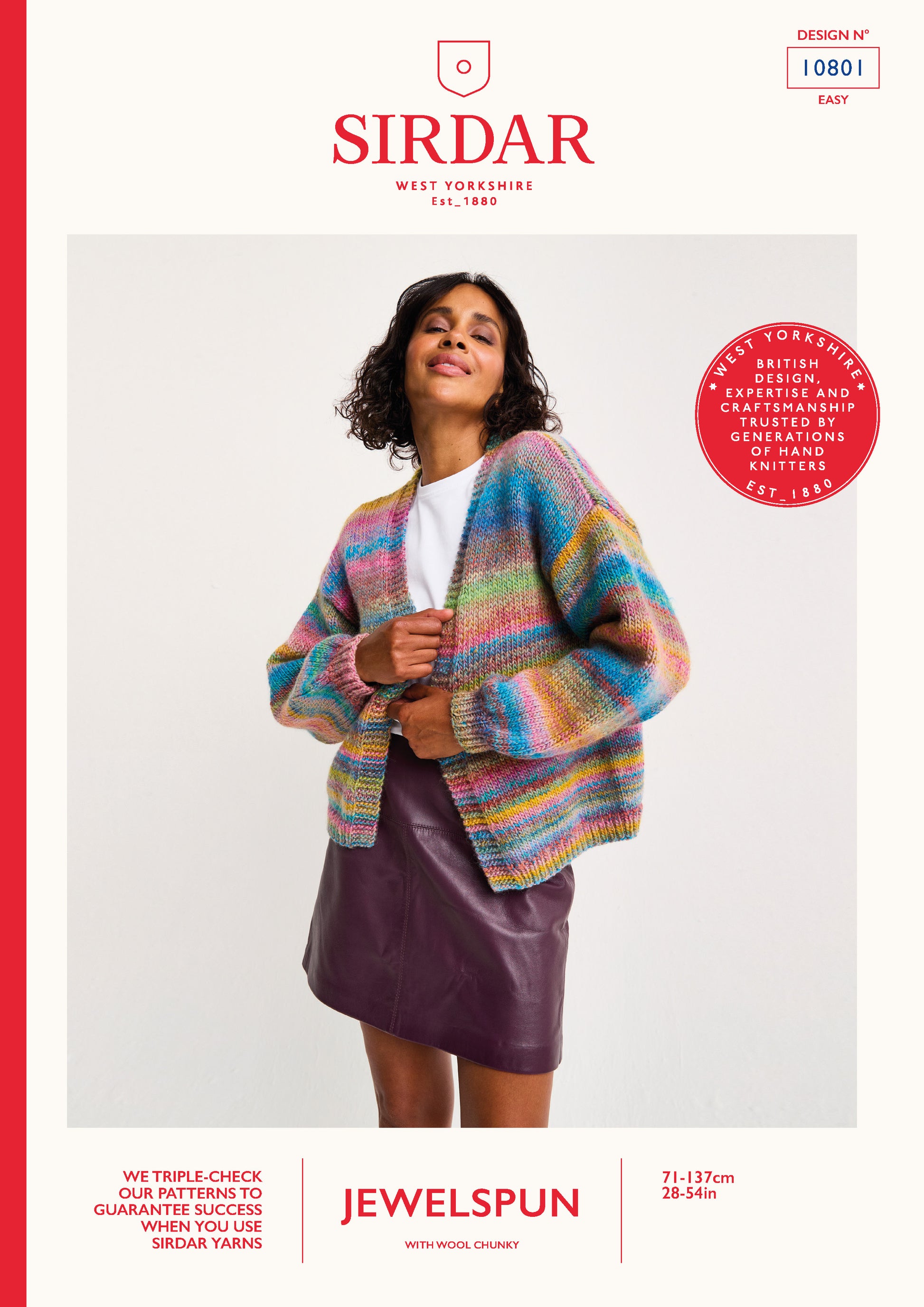 Sirdar Pattern 10801 - F258 Healing Crystal Cardigan - Product image